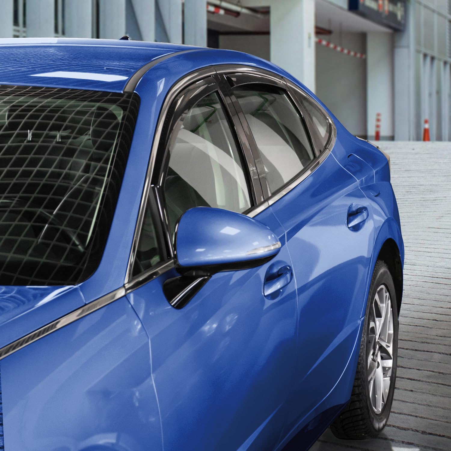 Goodyear Shatterproof In-Channel Window Deflectors For Hyundai Sonata 2020-2025, Rain Guards, Window Visors For Cars, Vent Defle