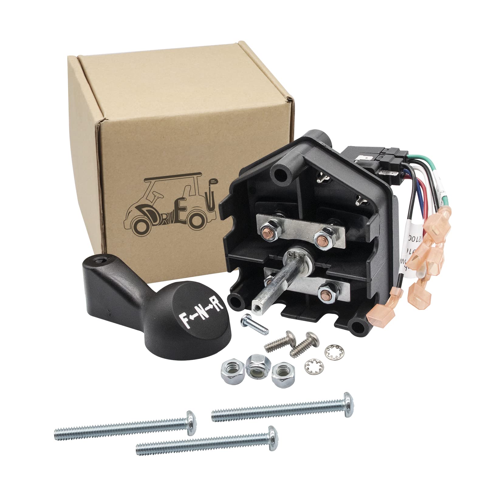 Drive-Up Club Car Ds 48 Volt Forward Reverse Switch Assembly With Handle, Micro Switch For Golf Cart 1996-Up