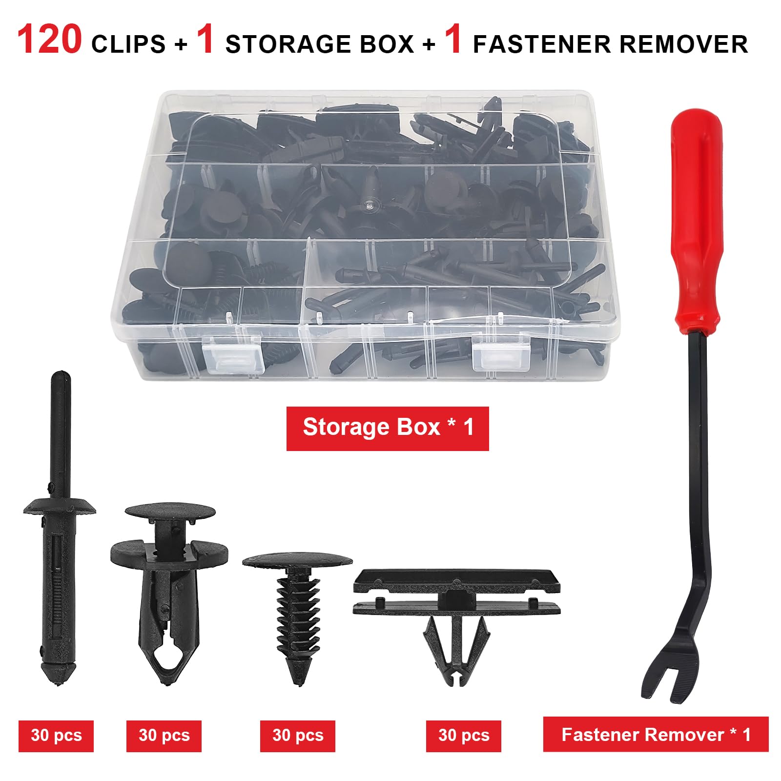 121Pcs Fender Clips For 2007-2022 Jeep Wrangler Jl Jk & 2005-2010 Grand Cherokee, Retainer Push Pins 6030441, Plastic Rivets 650