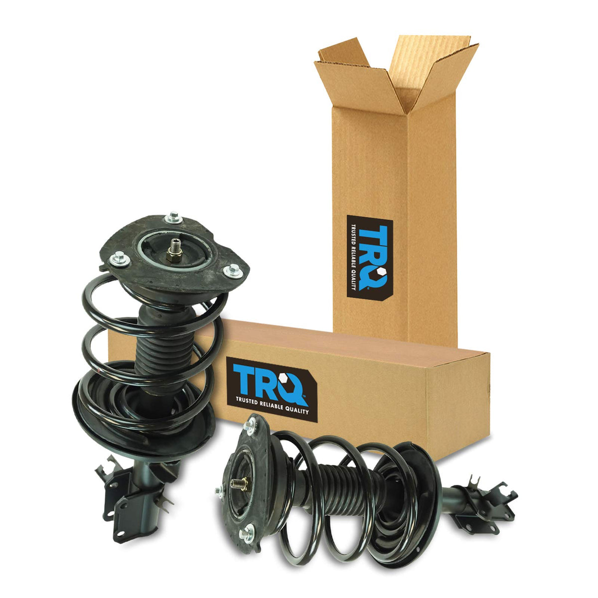 Trq Front Strut & Coil Spring Assembly Set Driver & Passenger Sides Compatible With 09-14 Nissan Maxima