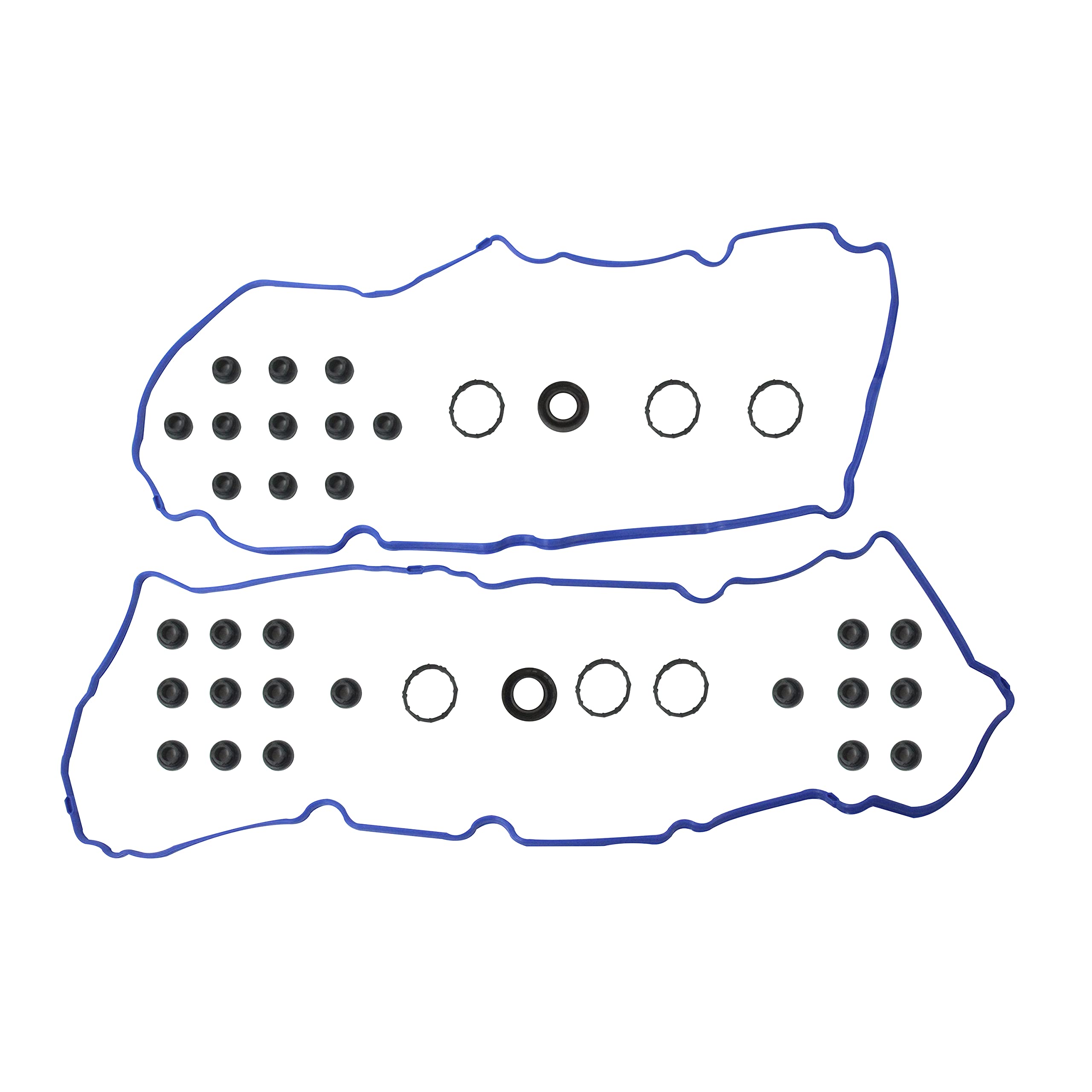 DNJ VC4212G Valve Cover Gasket with Grommets for 09-12 Ford, Mazda, Mercury Escape, Fusion, Tribute, Mariner, Milan 3.0L V6 DOHC Naturally Aspirated