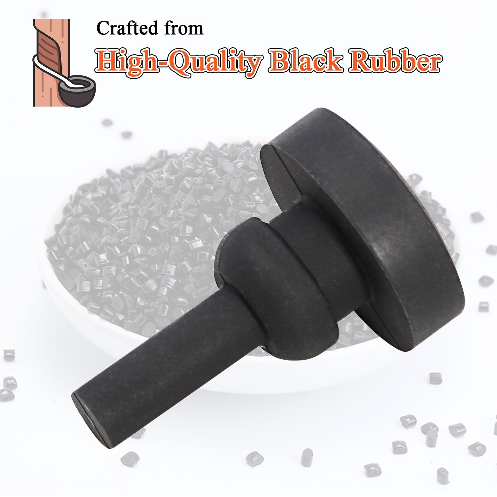 Fovplue Jiffy Stand Leg Bumper/Kickstand Bumper Pad For Harley Touring 2007-2023, For Electra Glide Flht, Street Glide Flhx, Road Glide Fltr,Road King Flhr,Replaces For Hd# 50245-07