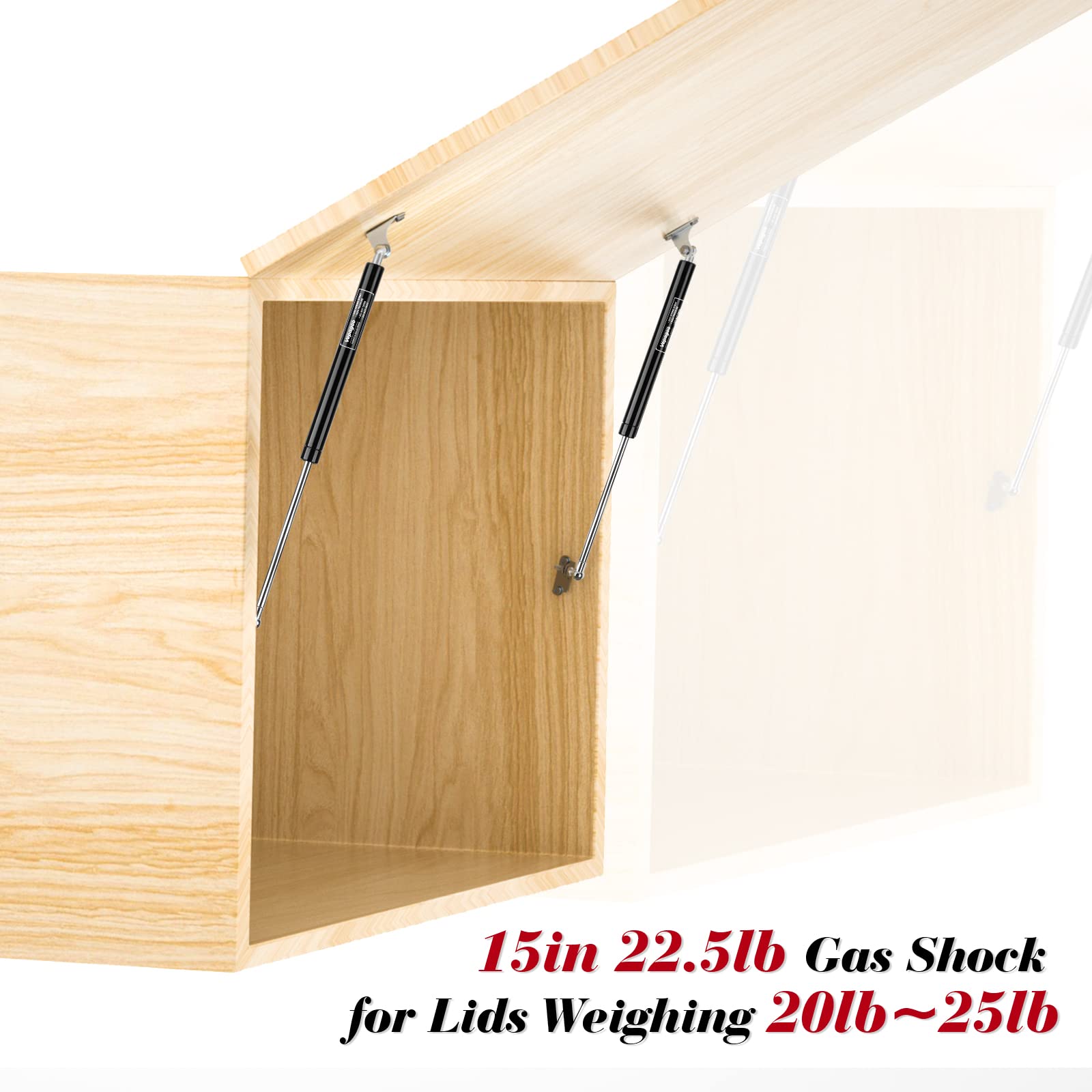 15 Inch 22.5Lb Gas Shock Strut For Toolbox Rv Bed Cover Trap Door Window Boat Hatch And Other Diy Project, Set Of 2 Vepagoo