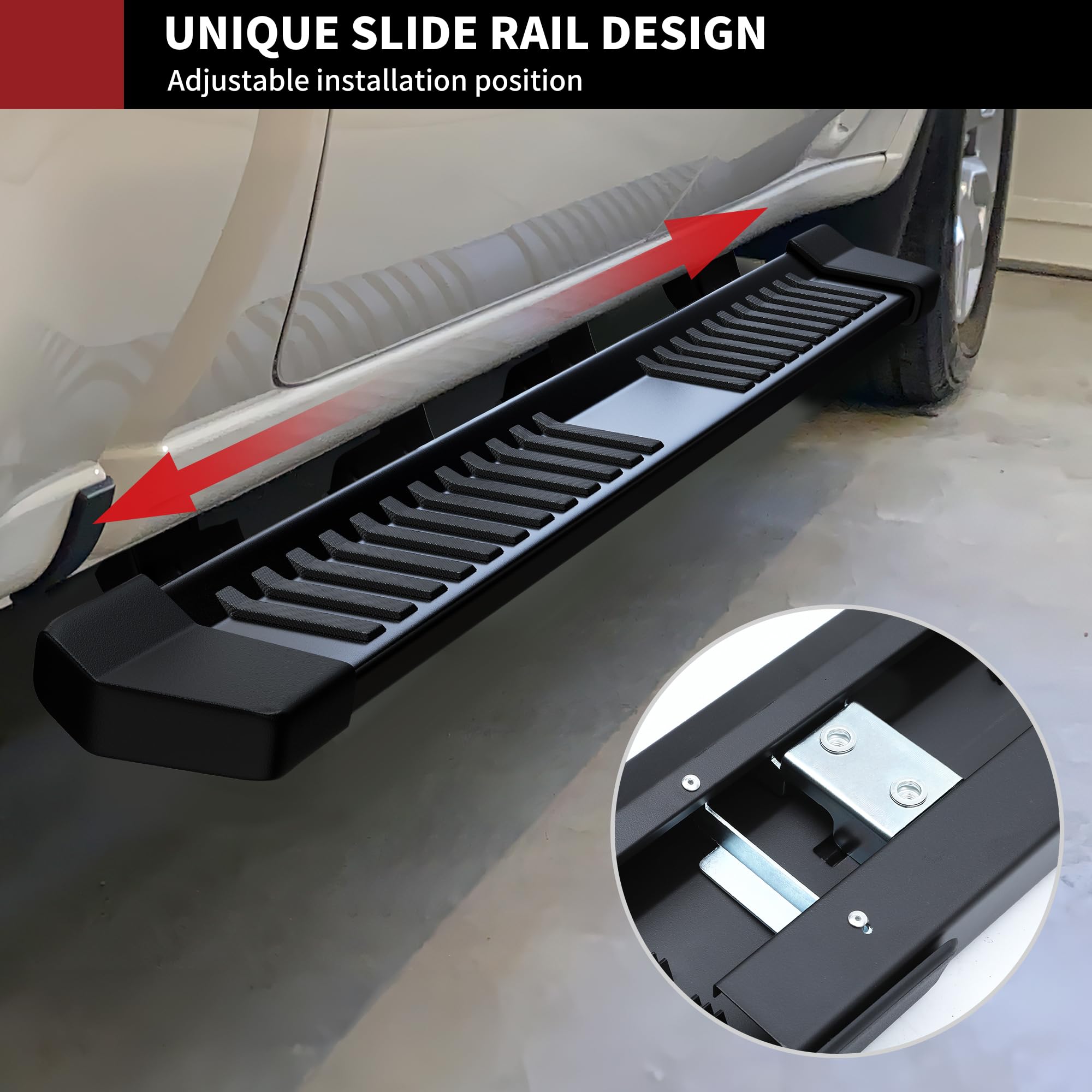 Yitamotor 6 Inches Running Boards Compatible With 2019-2025 Chevy Silverado/Gmc Sierra 1500 Crew Cab, 2020-2025 2500Hd 3500Hd Cr