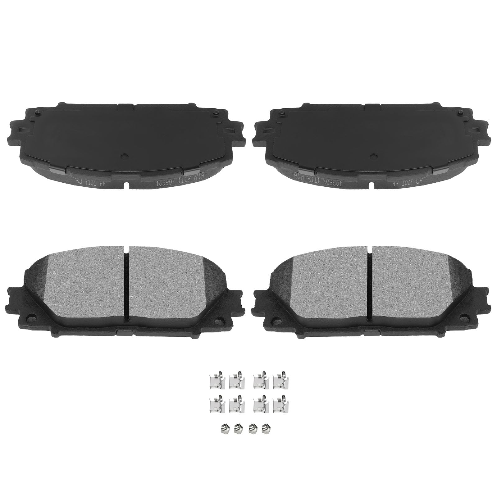 Automuto 4Pcs Front Ceramic Disc Brake Pads Set D1184 For Lexus Ct200H For Toyota Corolla Prius Prius C Prius Plug-In Prius Prim