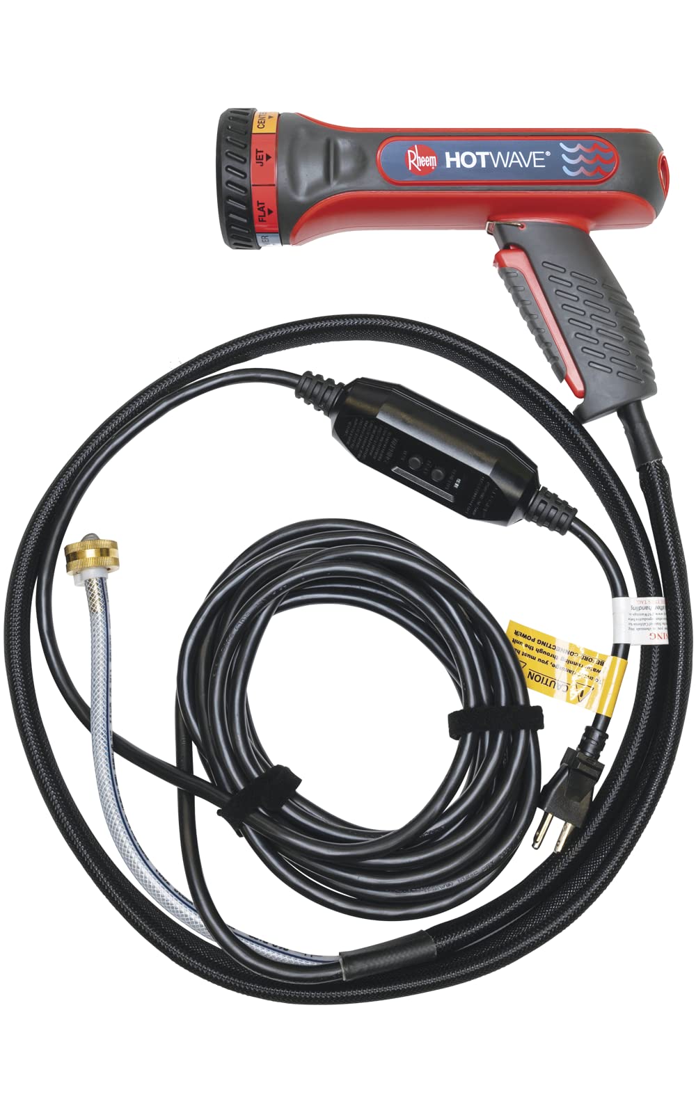 Rheem Hotwave Multipurpose Heated Hose Nozzle Sprayer, Red