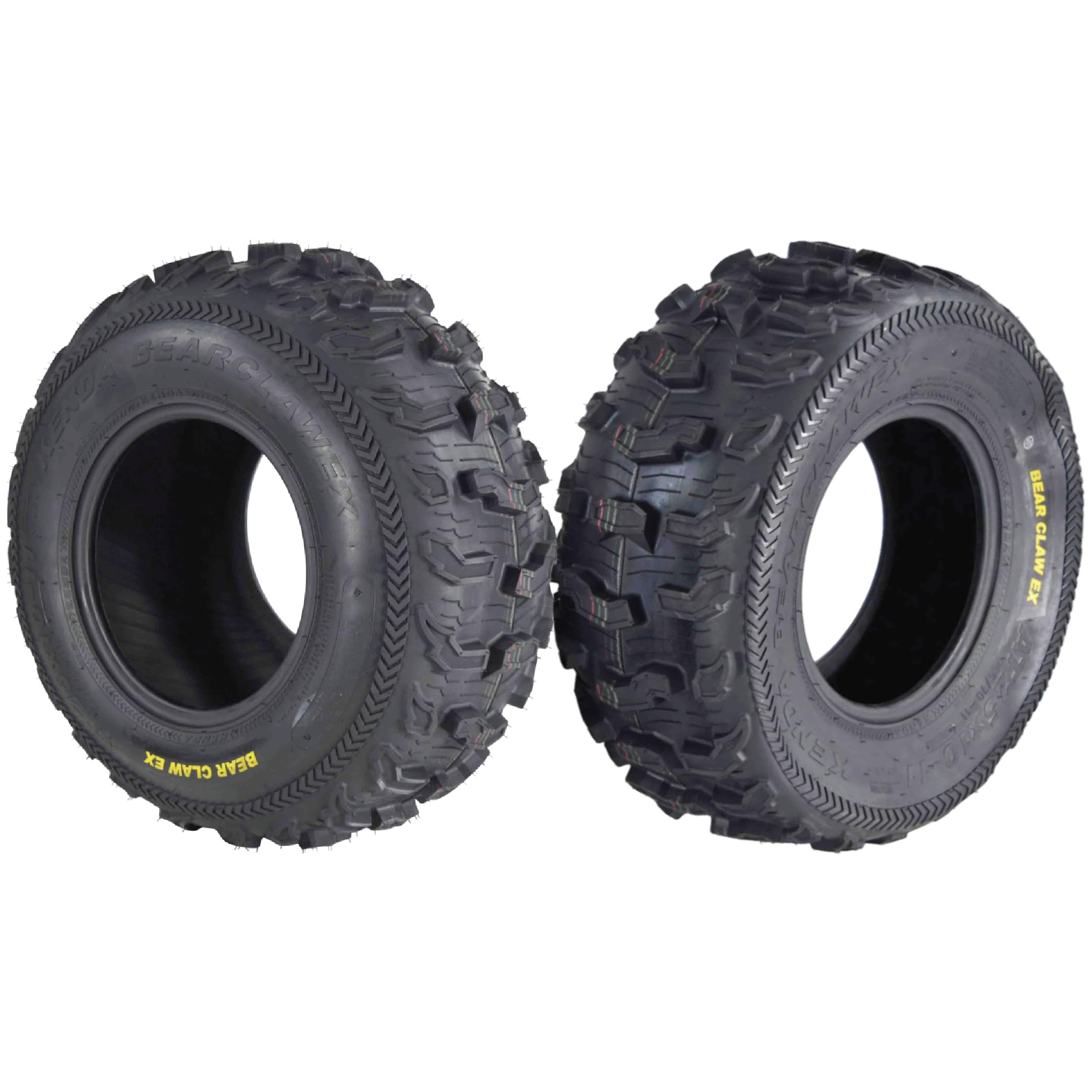 Kenda Bearclaw Ex K573-25X10-11 Rear Tires For All Terrain (Atv), Utv, And Side By Side (Sxs) Vehicles - 6-Ply - Bear Claw Ex 25