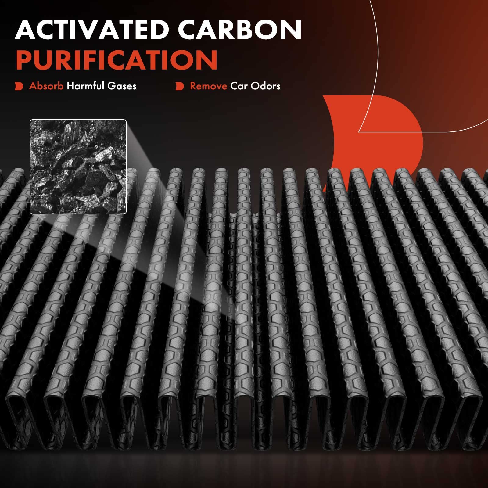 A-Premium Behind Glove Box Cabin Air Filter W/Activated Carbon Compatible With Honda Pilot 2003-2008, Odyssey 1999-2004 & Mdx 20