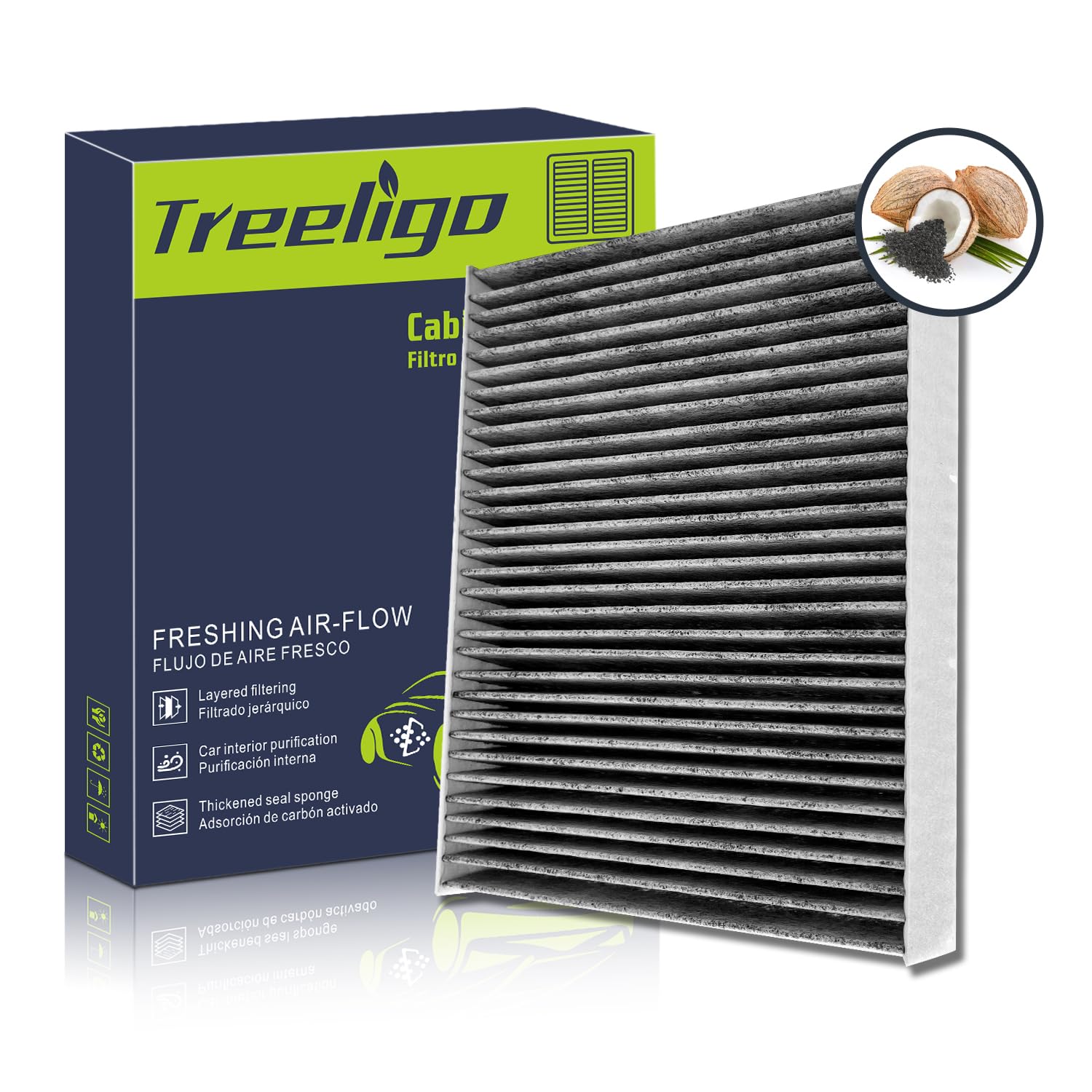 Treeligo Cf8644A Cabin Air Filter, Replacement For Vw Jetta 1993-2005 Passat 2001-2005 Golf 1993-2006 Beetle 1998-2010 Cabrio 19