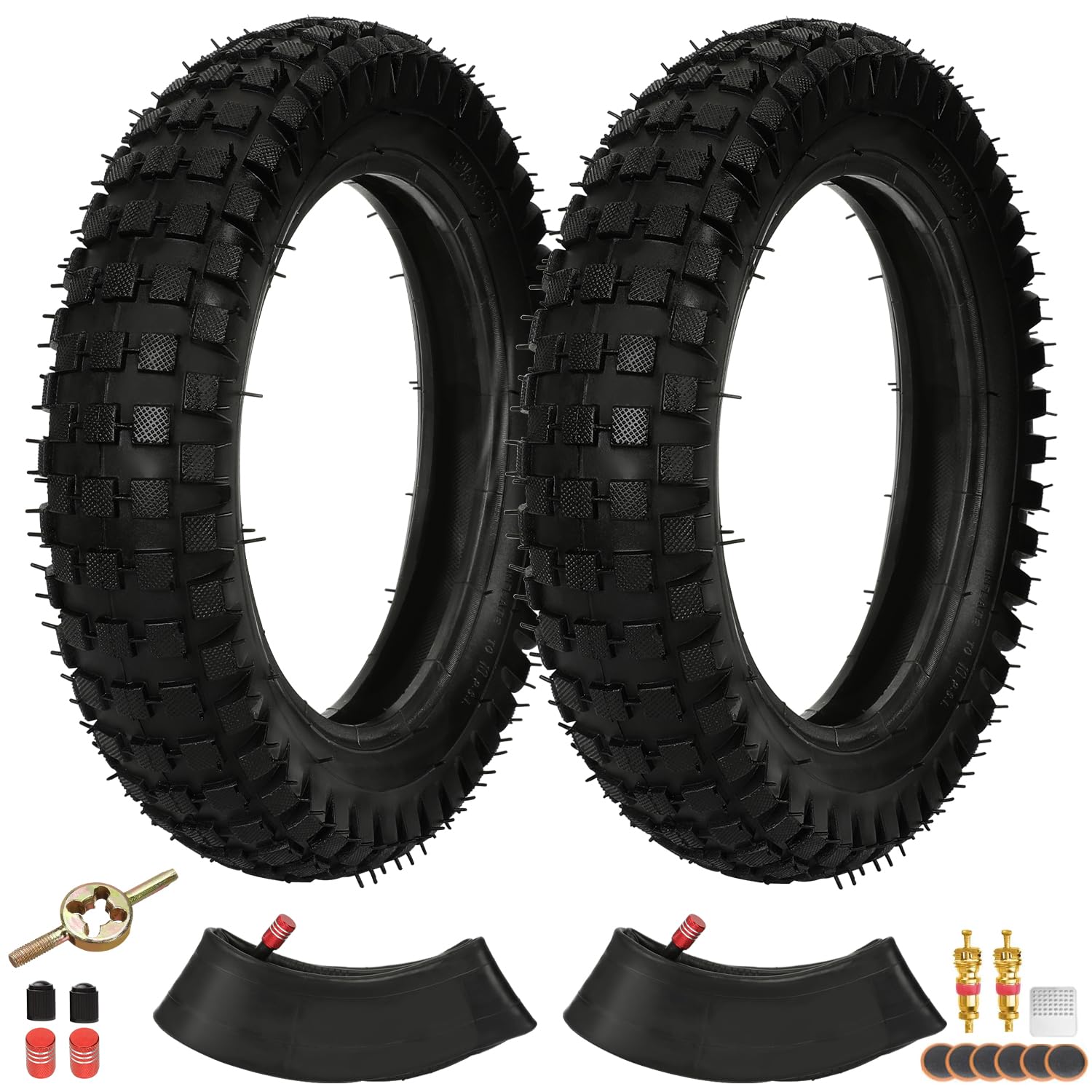 EOPOAYI 12.5x2.75 (12-1/2 x 2.75) Tires and Inner Tube Set Replacement for Razor MX350 MX400 SX350 ZR350 Dirt Rocket Bike X-Trem