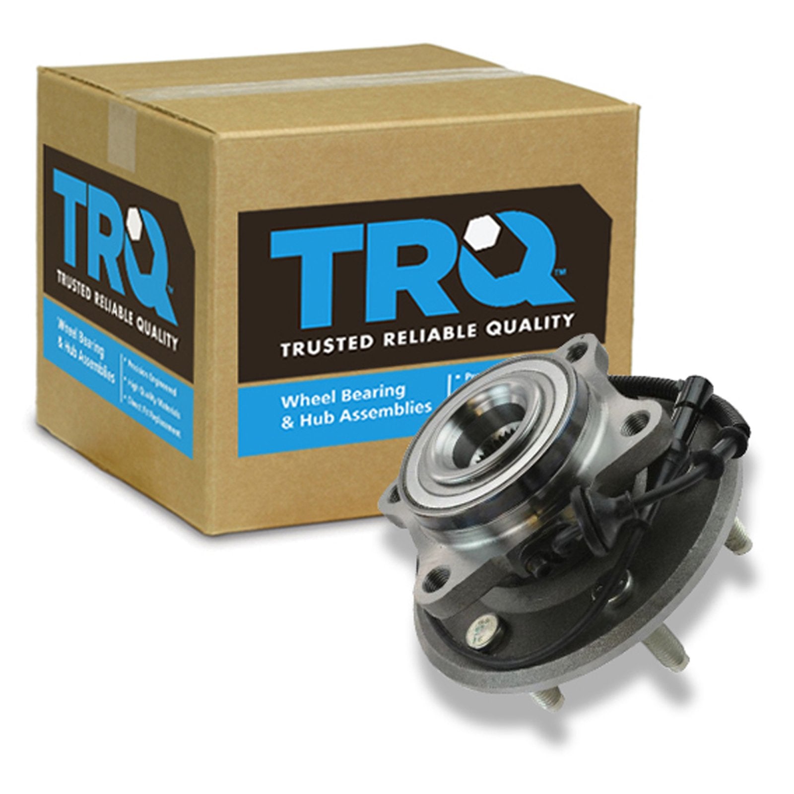 Trq Rear Wheel Bearing & Hub Assembly With Abs Sensor Compatible With 2007-2010 Ford Expedition Lincoln Navigator