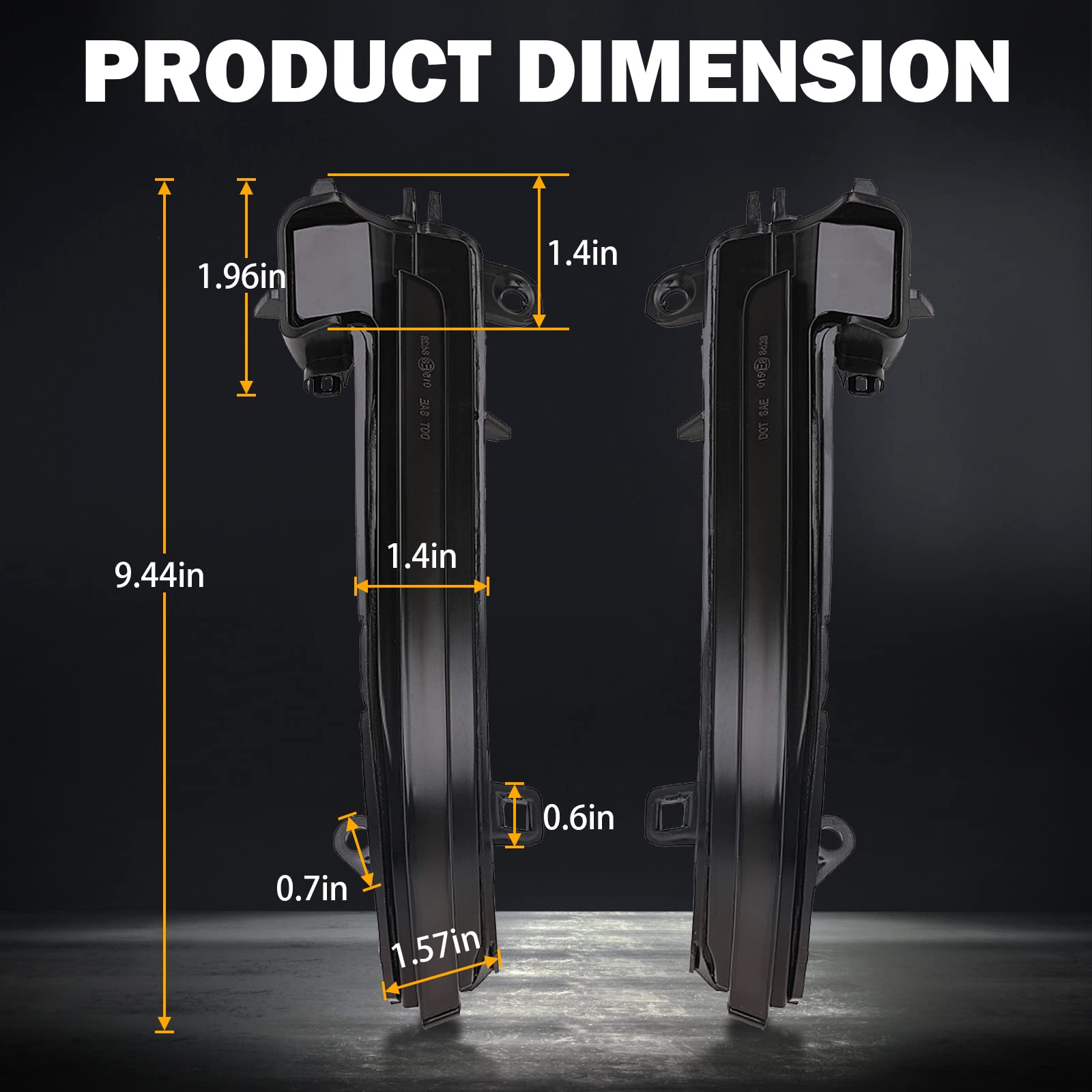 Led Dynamic Sequential Turn Signals Mirror Lights For Bmw F30 F32 F36 F22 X1 I3 Bmw 1/2/3/4 Series Smoked Sequential Side Marker Turn Signal Light Lamp Blinkers Accessories 63137280771 63137280772