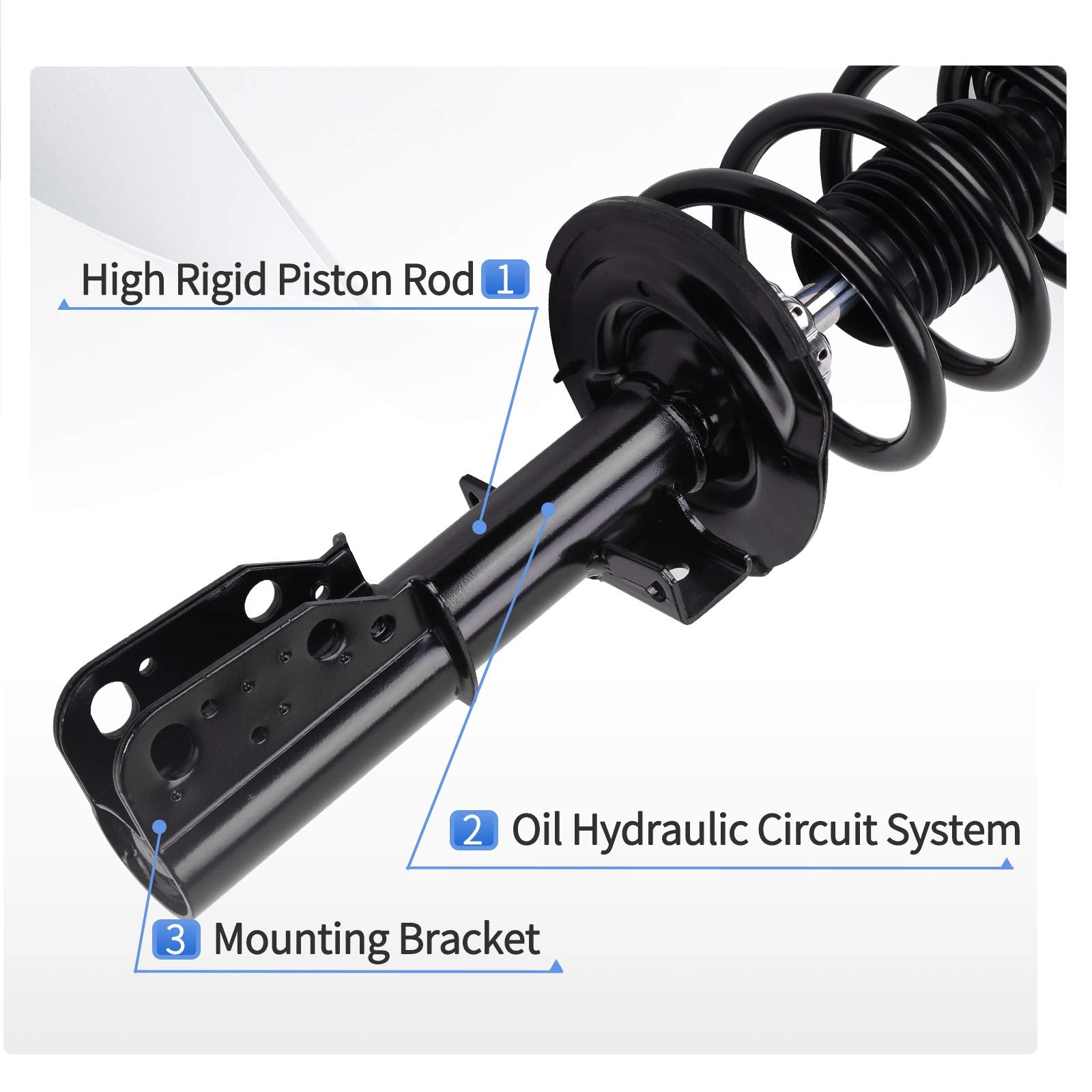 Yitamotor Front Complete Struts Rear Shocks Suspension Compatible With 2008-2017 Buick Enclave, 2009-2017 Chevrolet Traverse, 20