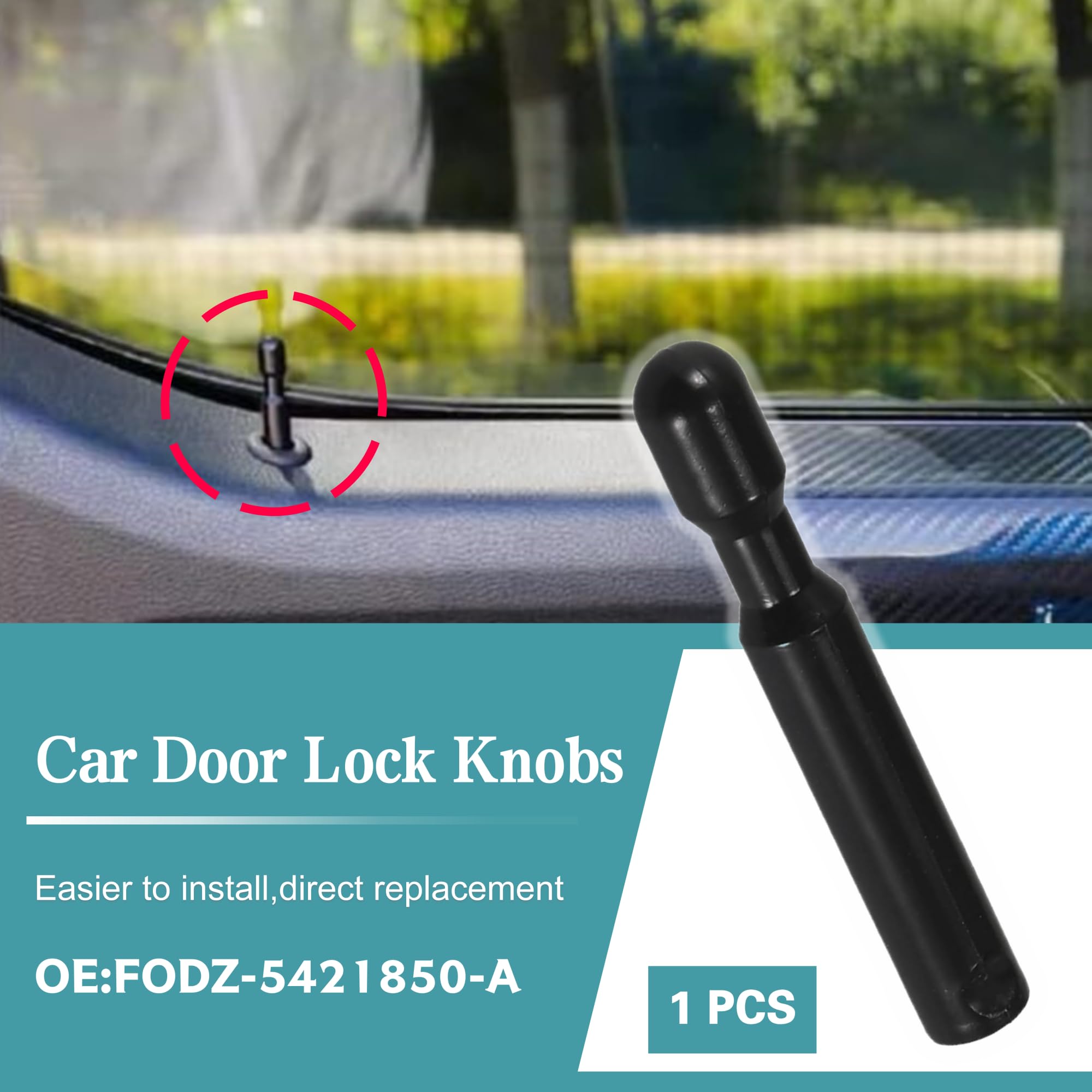 DJF FODZ-5421850-A Door Lock Knob Post Pull Pin for Ford F150 & Explorer - Durable, Reliable Replacement Part