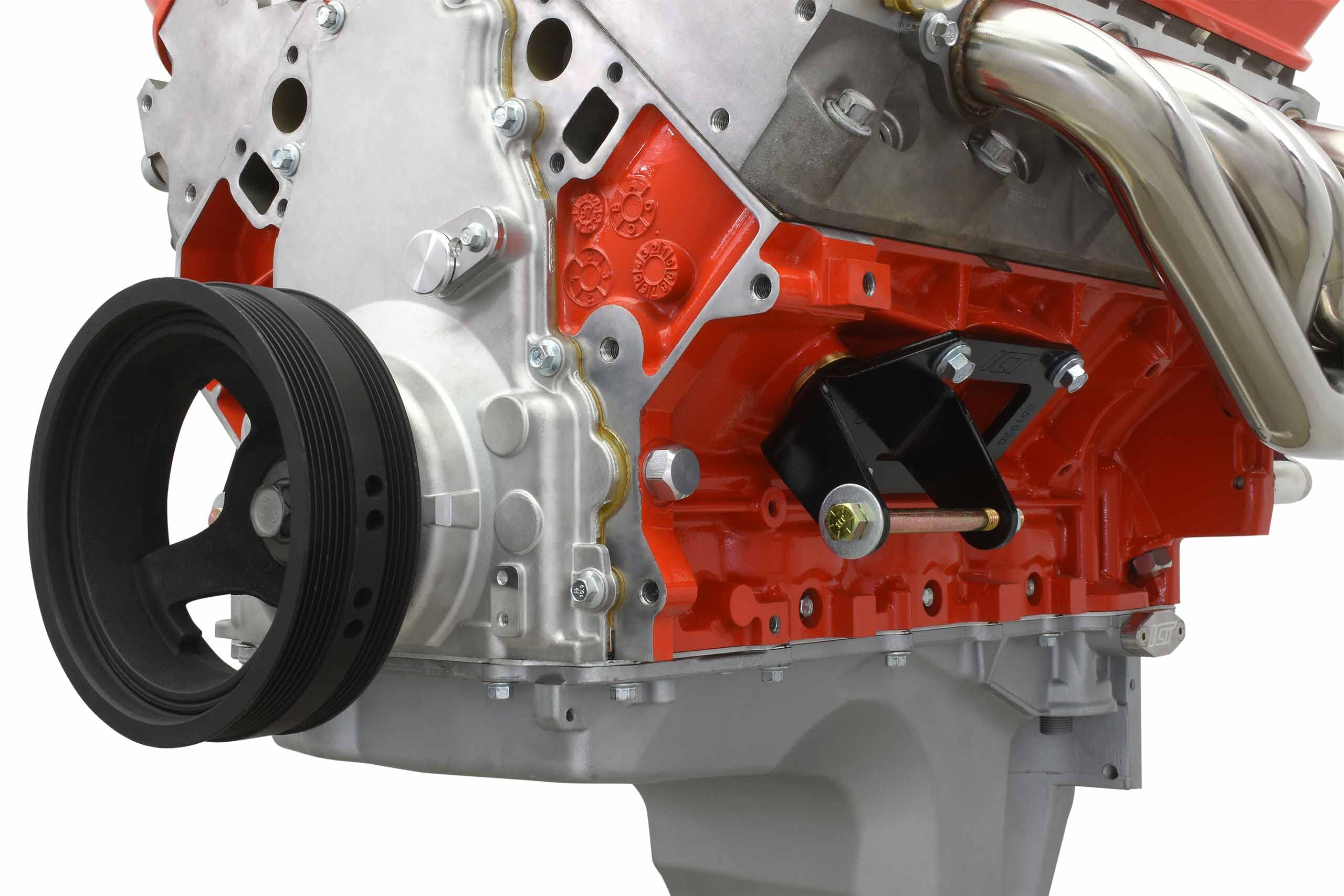 Ict Billet 1975 To 1987 Sbc To Ls Swap Engine Mount Steel Clamshell Bracket Motor Conversion Black Powder Coated Finish Heavy Du