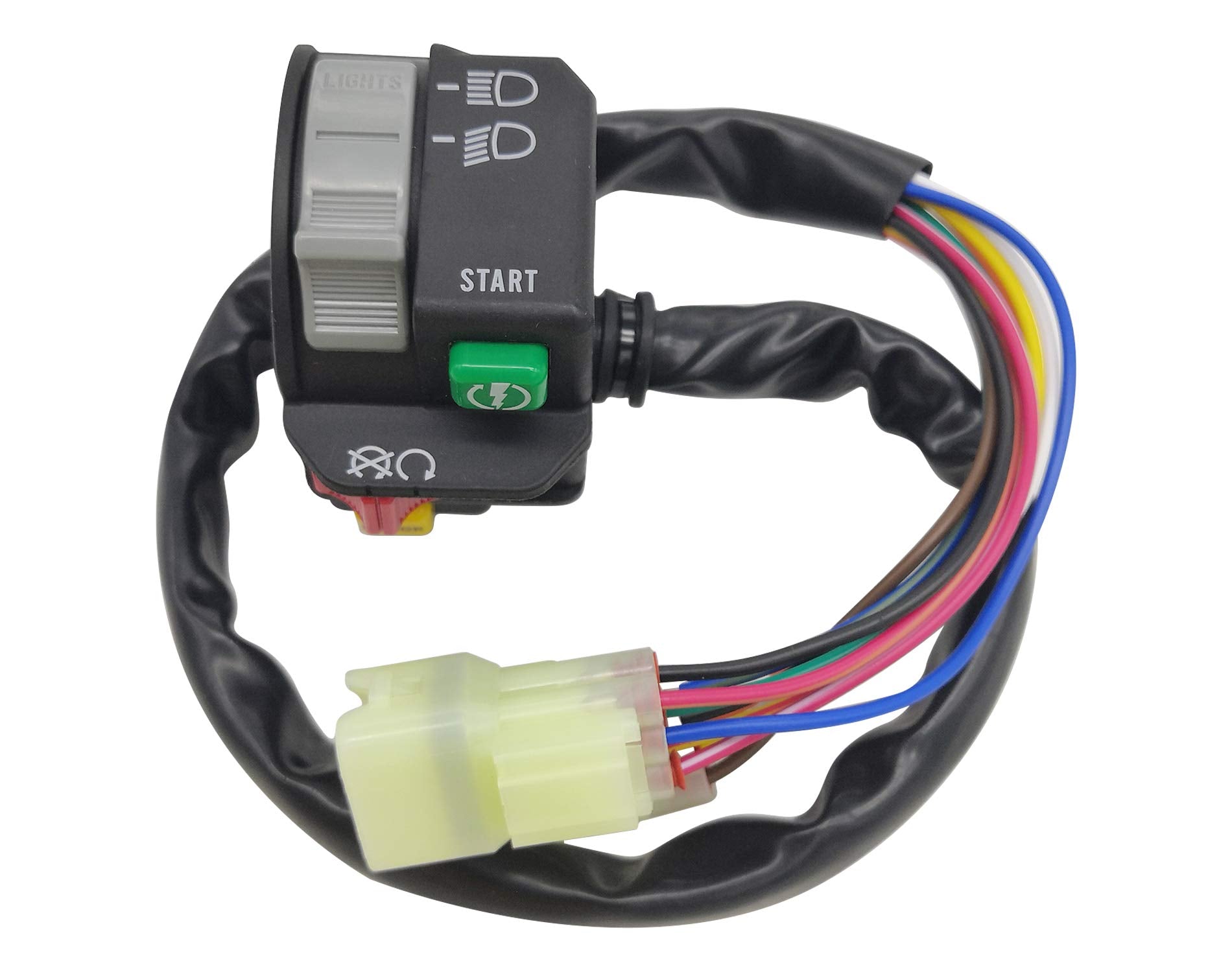 M Mati Left Handlebar Control Switch Start Stop Kill Headlight Button For Can-Am Renegade 500 570 800 850 1000 2007-2016 7100046