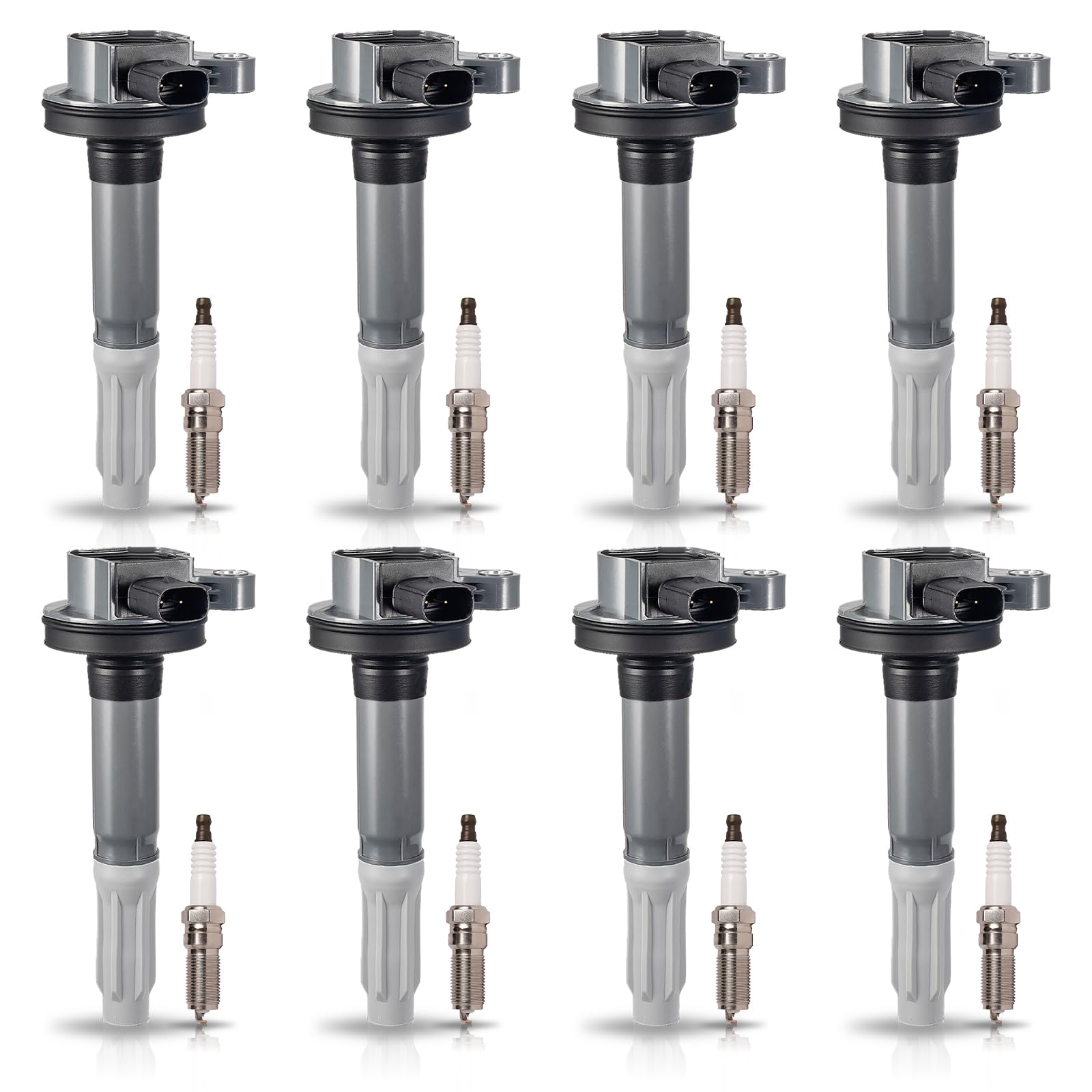ENA Set of 8 Ignition Coil Pack and 8 Spark Plug Fits V8 5.0 Compatible with Ford F-150 Mustang 5.0L 2011 2012 2013 2014 2015 20