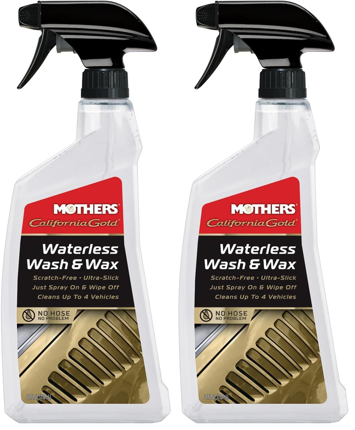 Mothers 05644 California Gold Waterless Wash and Wax, 24 fl. oz. (Pack of 2)
