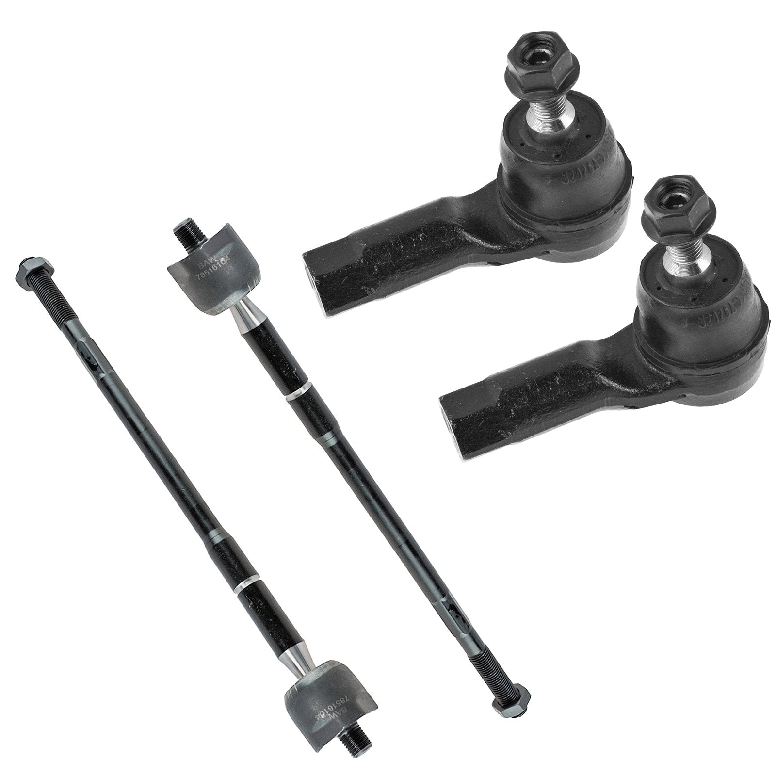 Trq Front Tie Rod Set Compatible With 2009-2017 Mitsubishi Lancer 2007-2013 Outlander Mi4520100