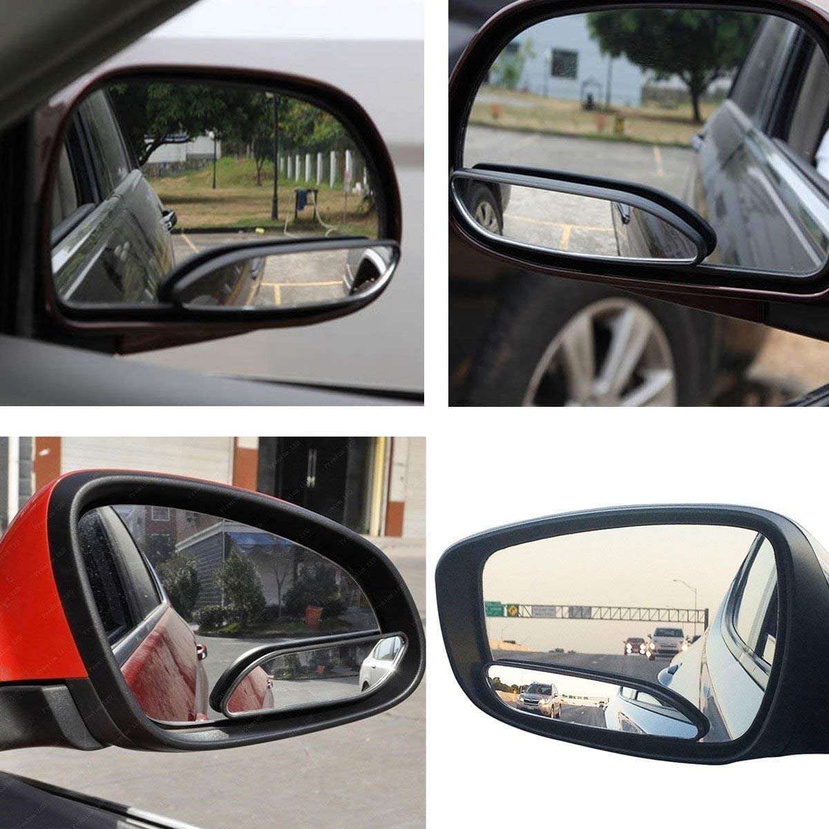 Eeekit Side Mirror Blindspot, Blind Spot Mirror For Car Truck, Mirror Unique Side 360 Degree Rotating Design, Wide Angle Mirror
