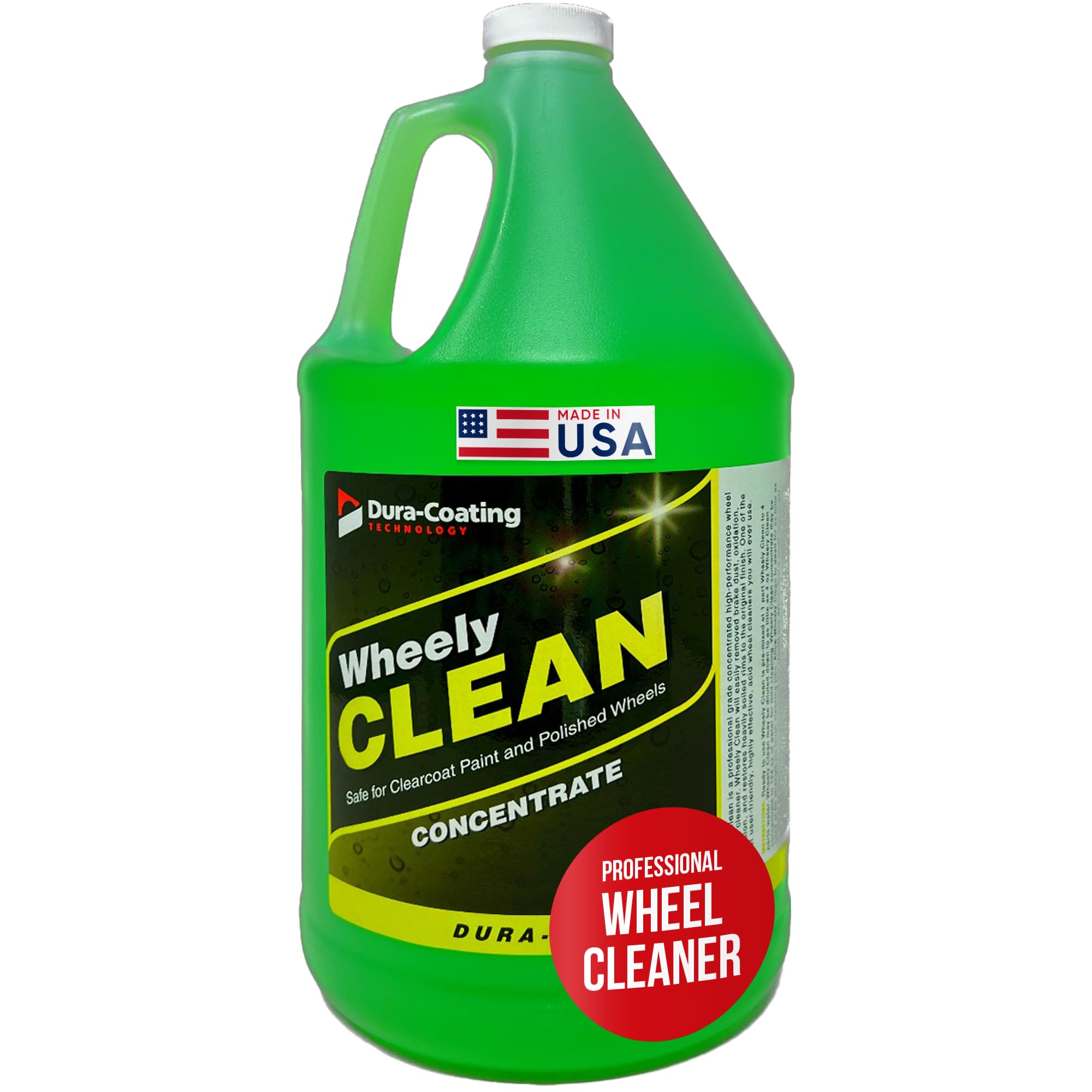Dura-Coating Technology Wheely Clean Concentrate - Good For Chrome Wheel Cleaner, Clear-Coated, Or Aluminum Wheel Cleaner - Prof