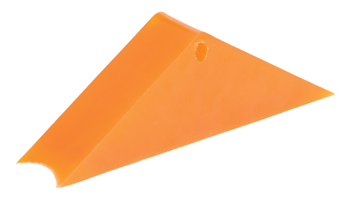 Vestil Rc-Wc Polyurethane Magnetic Rail Car Wheel Chock 11 In. X 2-1/4 In. X 3-5/8 In. Orange