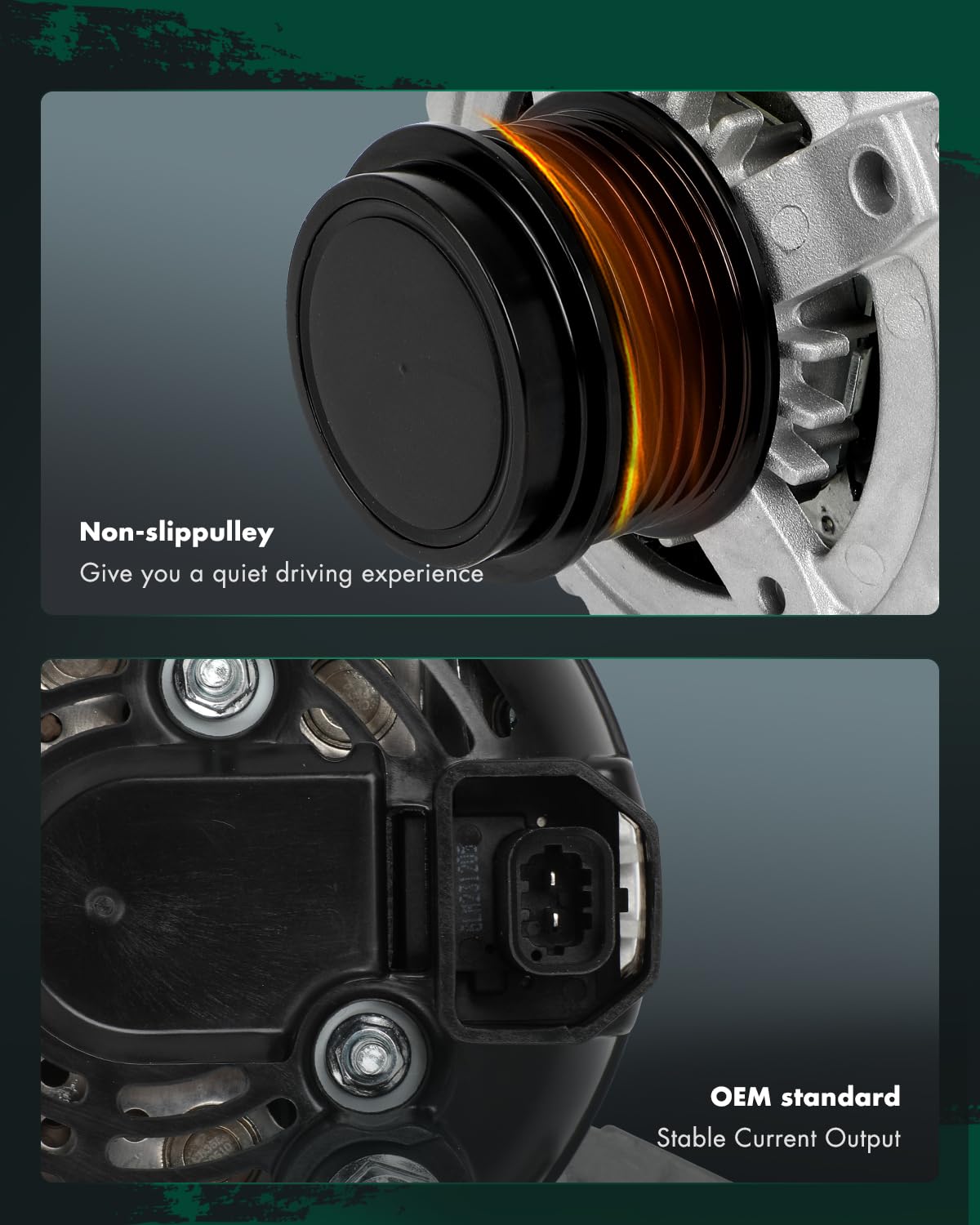 SCITOO Alternator Fit for Chevrolet Equinox 2013-2016 & for GMC for Terrain 2013-2016 & for Cadillac SRX 2013-2016, 3.6L - 12V 1