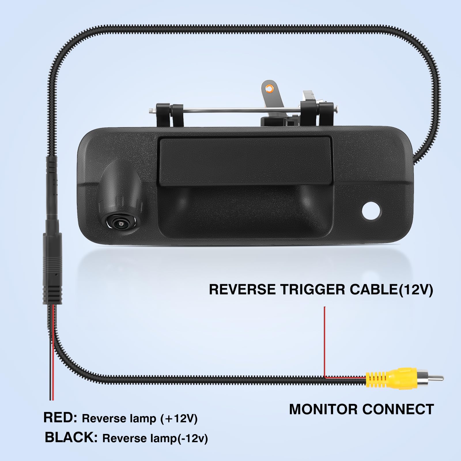 Acauto Tailgate Handle Backup Camera Fit For Toyota Tundra 2007-2013 Classic Tailgate Reversing Rear View Park Assist Camera Rca