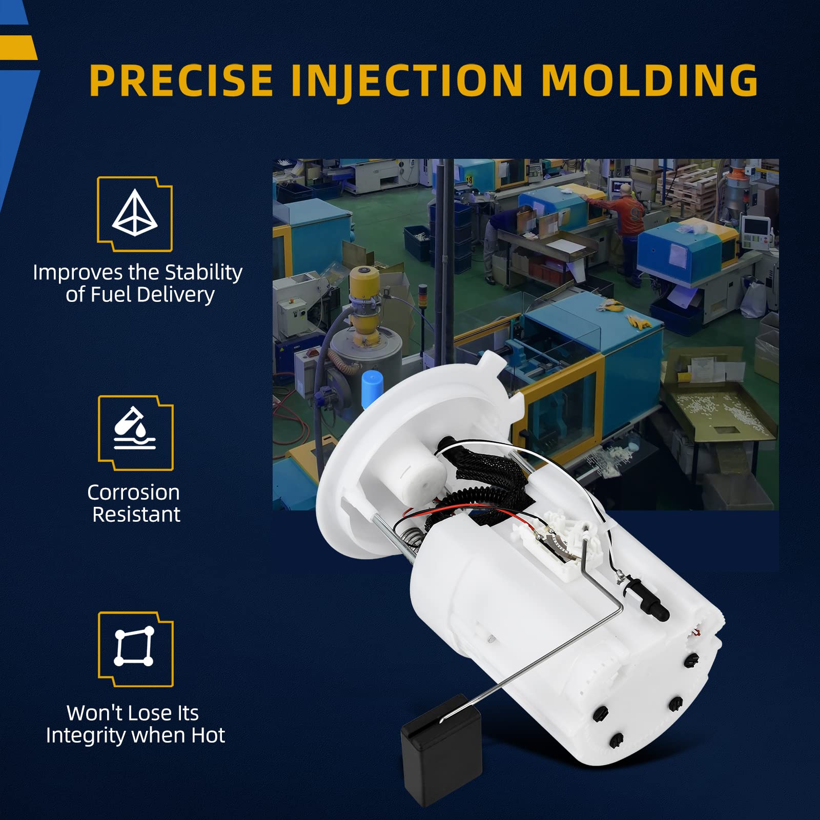 Dwvo Fuel Pump Compatible With Altima 2007 2008 2009 2010 2011 2012 2013 2.5L 3.5L, Maxima 2009-2014 3.5L