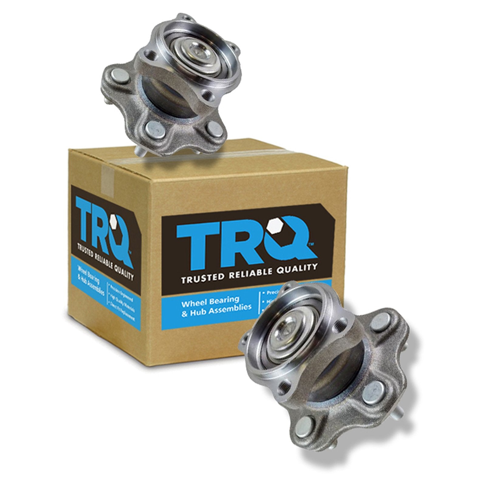 Trq Rear Wheel Hub Bearings Assembly Set Compatible With 2002-2006 Nissan Altima 2004-2008 Maxima 2004-2009 Quest