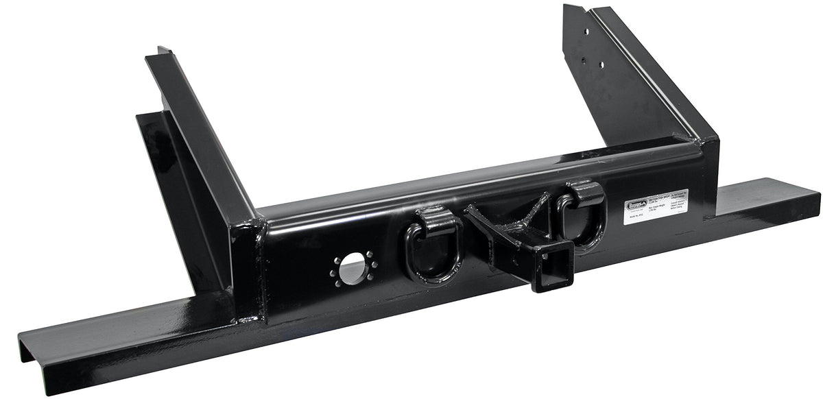 Buyers Products 1809055 Flatbed/Flatbed Dump Hitch Plate Bumper With 2 Inch Receiver, 17,000 Mgtw, Pintle Hook Hitch Plate, Flat