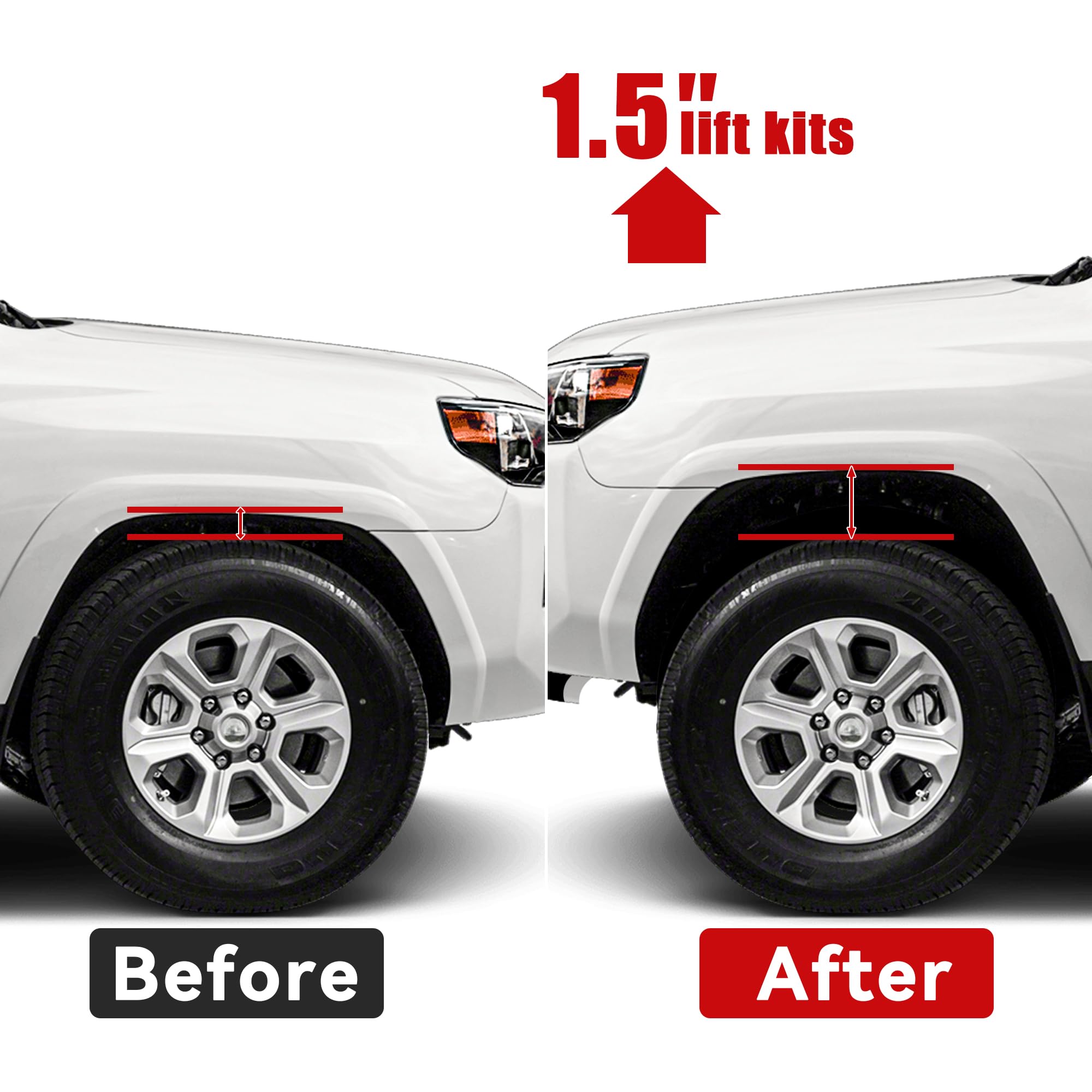 Flycle 2'' Front Leveling Lift Kit For 2024 Tacoma,2 Inch Lift & Level Strut Spacers Enhance Off - Road Stance