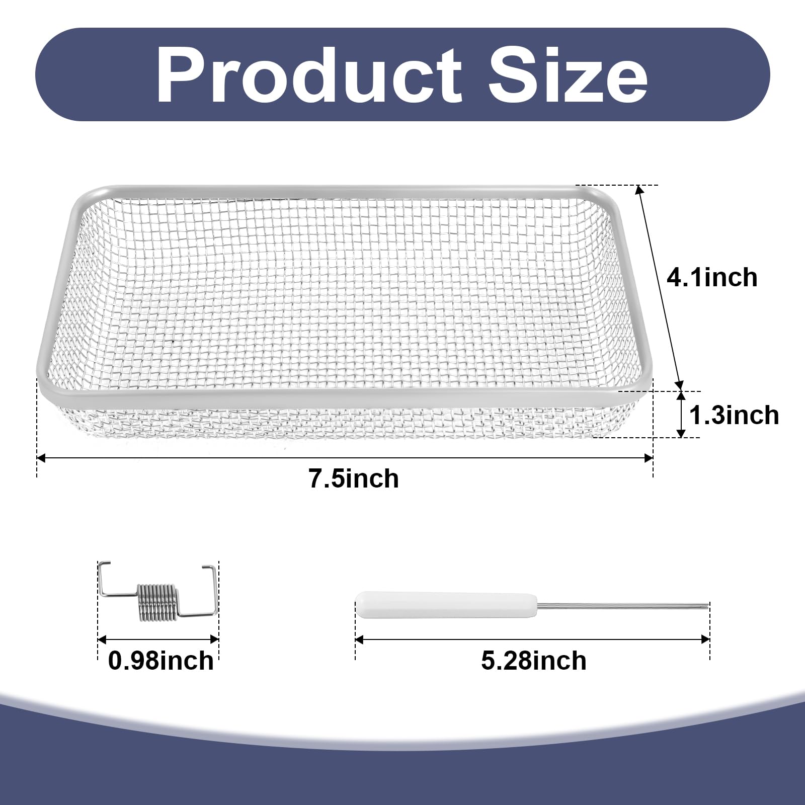 RV Furnace Vent Cover,Flying Insect Bug Cover,Stainless Steel Screen to Protect RV Water Heater from External Creature,7.5''x 4.