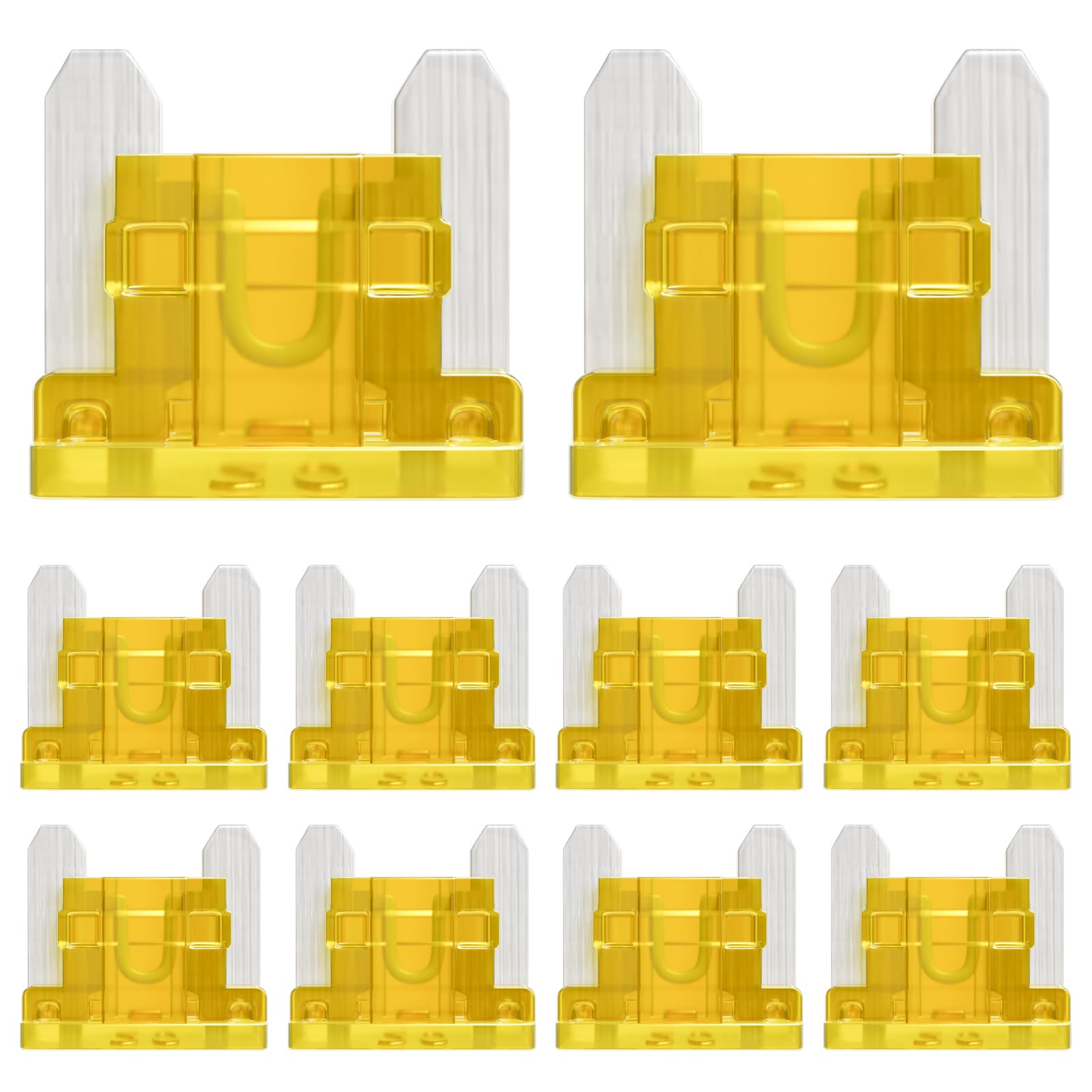 ALLECIN 20A Low Profile Mini Fuse 20 Amp Micro Car Fuses 20Amp Auto Blade Fusible Automotive Fusibles para Carro for RV Boat Aut