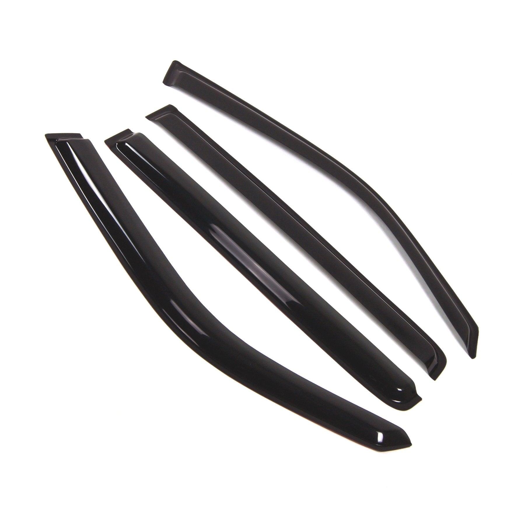 Tuningpros Outside Mount Window Vent Visors Rain Guards Compatible With Honda Pilot 2009-2015 | Side Window Wind Deflectors Rain