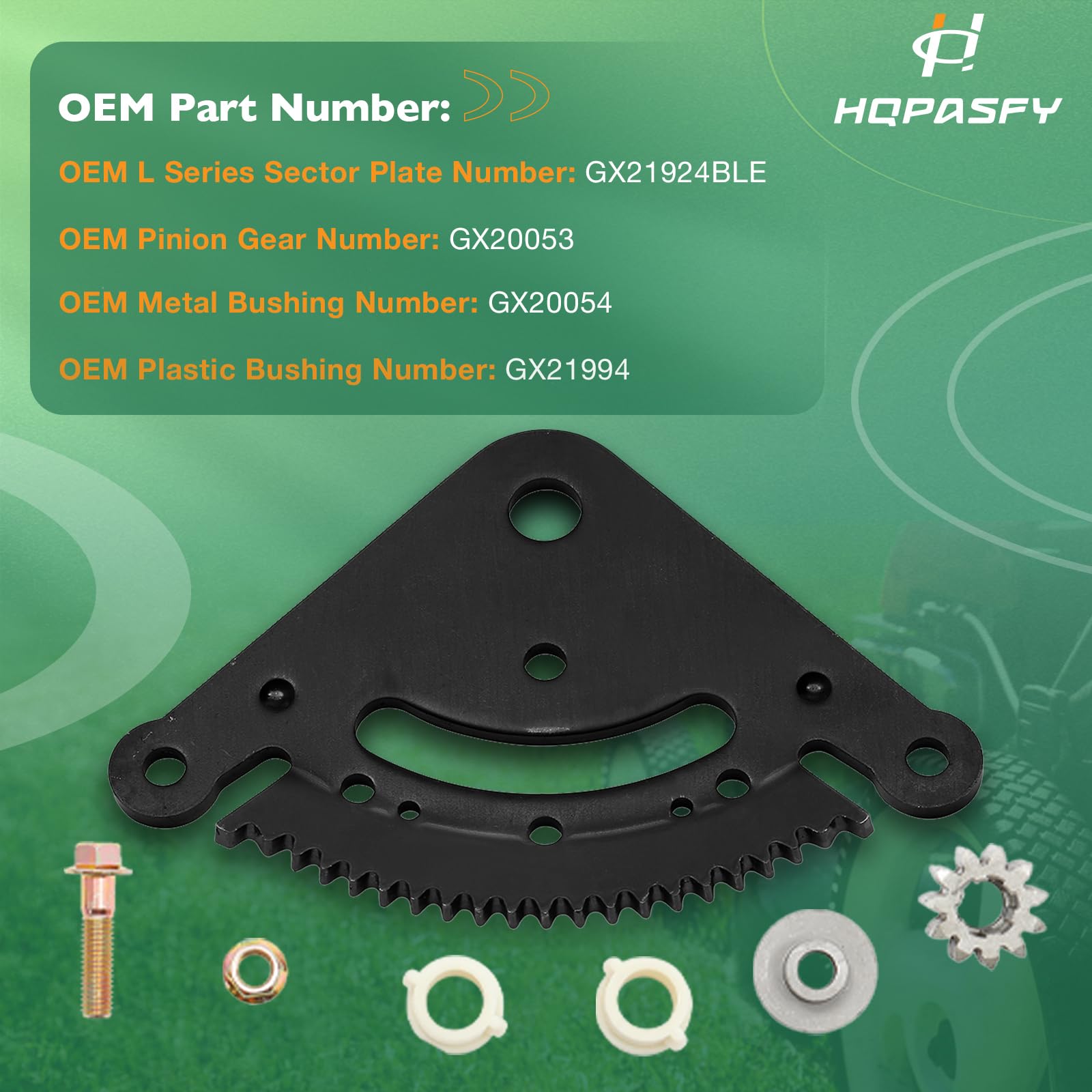 Hqpasfy Steering Sector Pinion Gear Rebuild Kit Compatible With John Deere La Series Lawn Tractors Replaces# Gx21924Ble, Gx20053, Gx20054, Gx21994