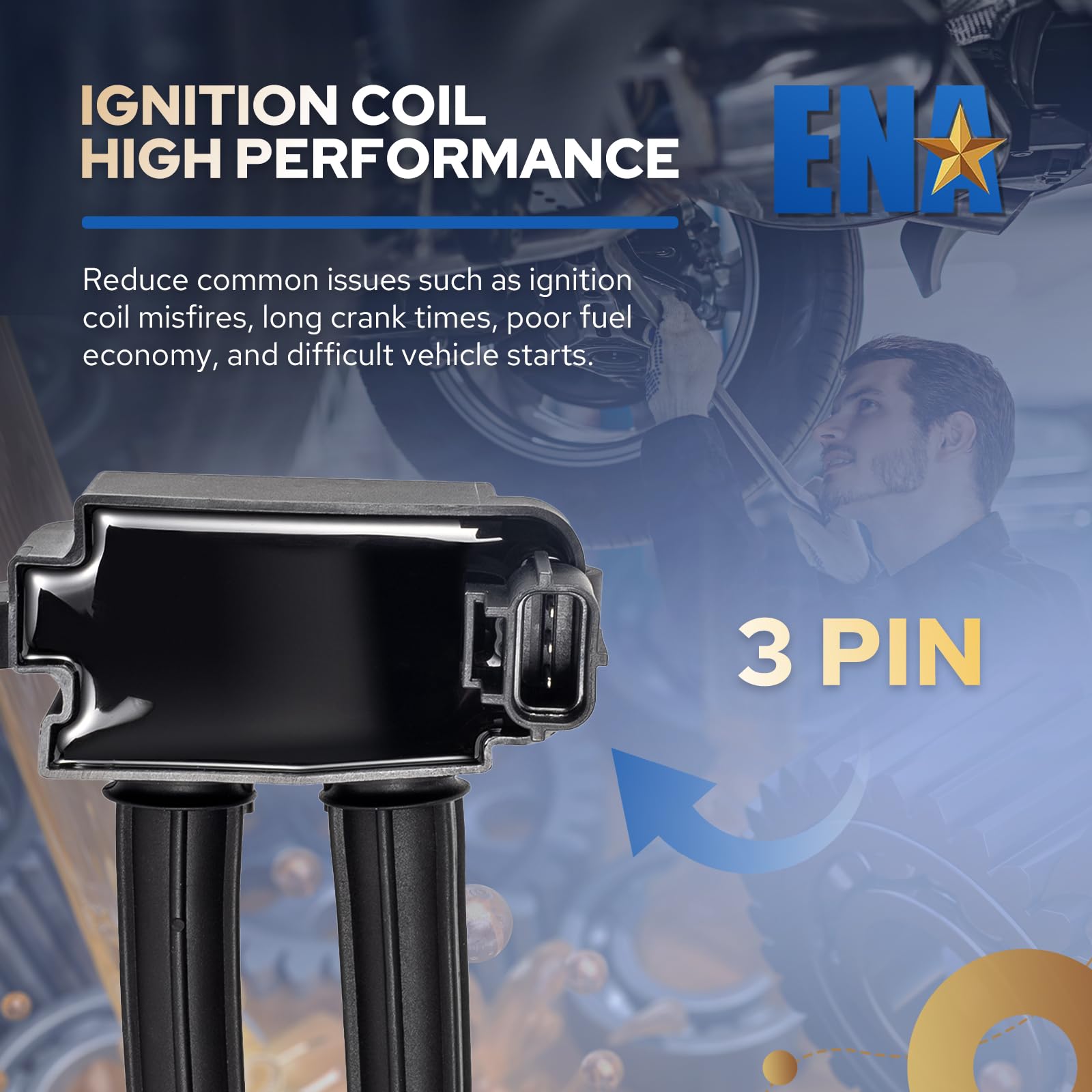 Ignition Coils Pack Set of 8 for 5.7 V8 HEMI Compatible with Dodge Ram 1500 2500 3500 Charger Durango Chrysler 300 Jeep Grand Ch