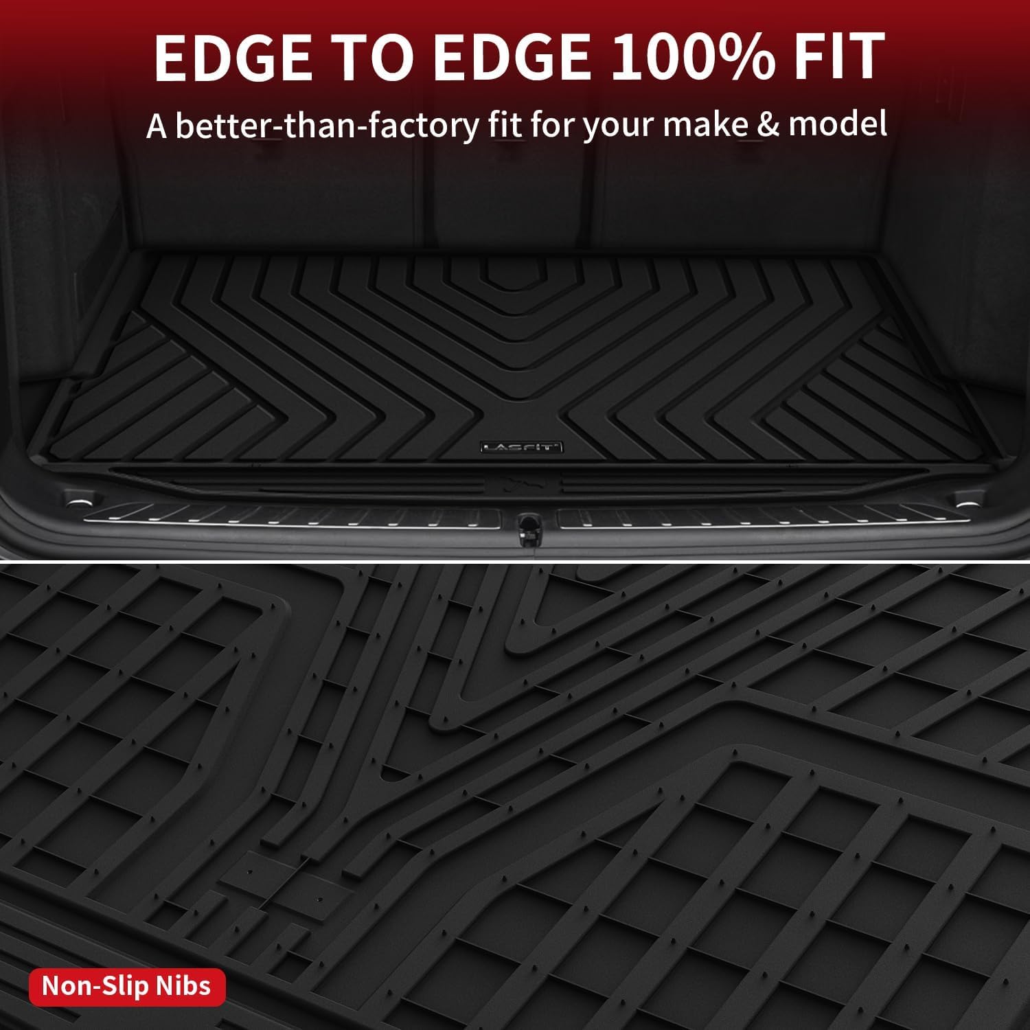 Lasfit Cargo Mat Fits For Bmw X3 2024 2023 2022 2021 2020 2019 2018, Custom Fit Tpe All Weather For Bmw X3 M /M40I/30I/M Competi