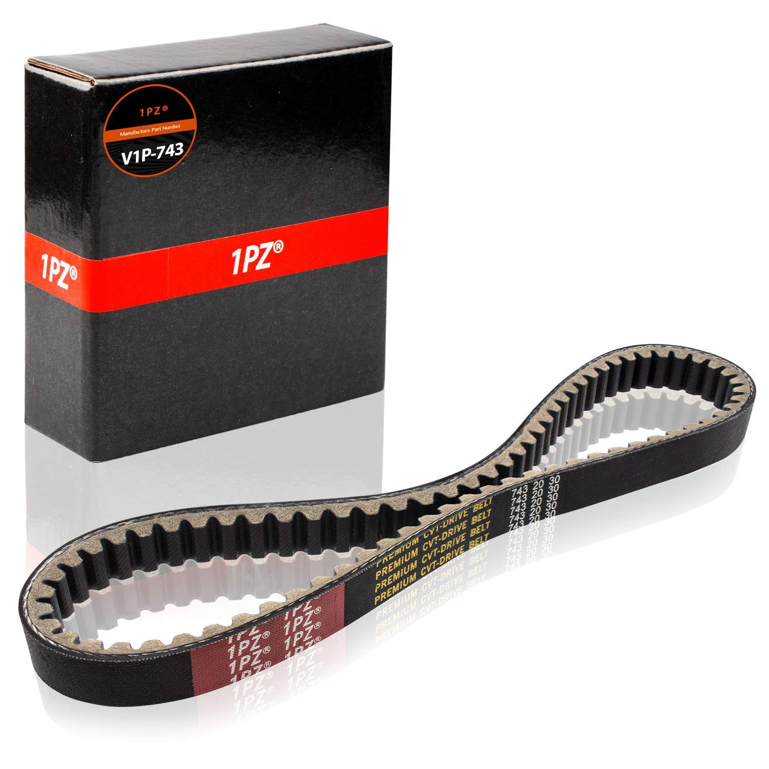 1PZ V1P-743 Premium CVT Drive Belt (Size 743-20-30) for GY6 125cc 150cc 152QMI 157QMJ Short Case Scooter Moped ATV Go Kart
