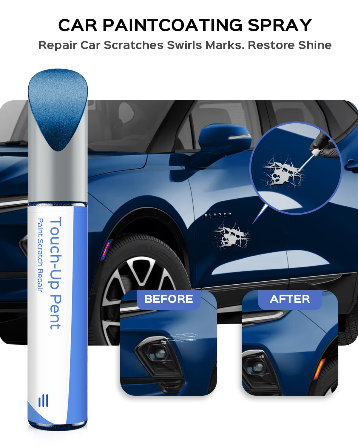 Parts4Ev G1K/Wa409Y Sacre Blue Pearl Touch Up Paint Compatible With Chevrolet Exact Match Chips And Nicks Touch Up