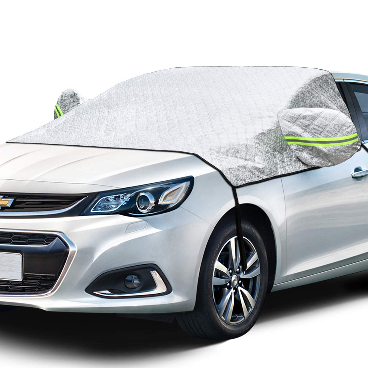 Astroai Windshield Cover For Ice And Snow, Windshield Snow Cover 4-Layer Protection For Snow, Ice, Uv, Frost Wiper & Mirror Cove