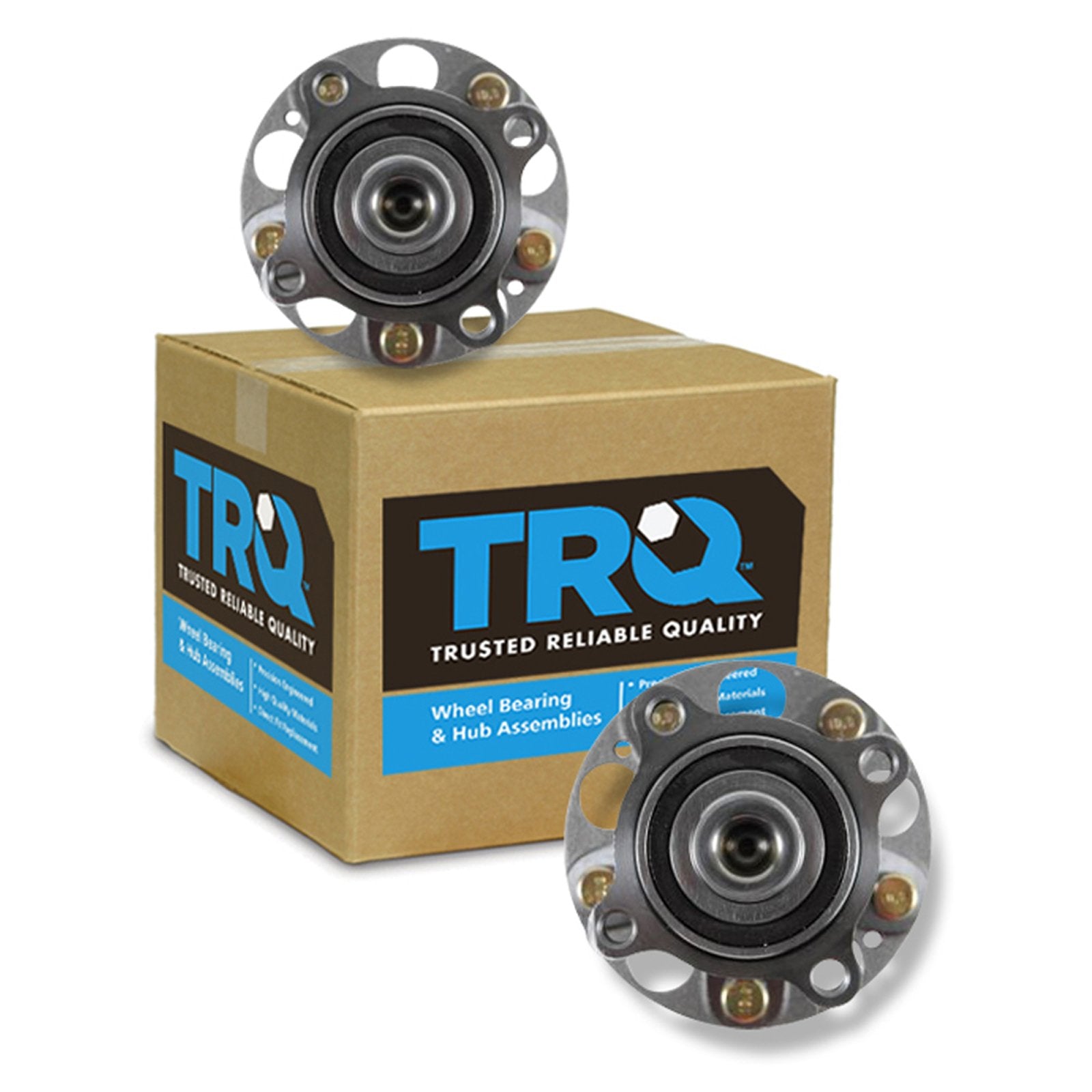 Trq Rear Wheel Hub Bearings Assembly Set Compatible With 2009-2014 Acura Tsx 2008-2012 Honda Accord