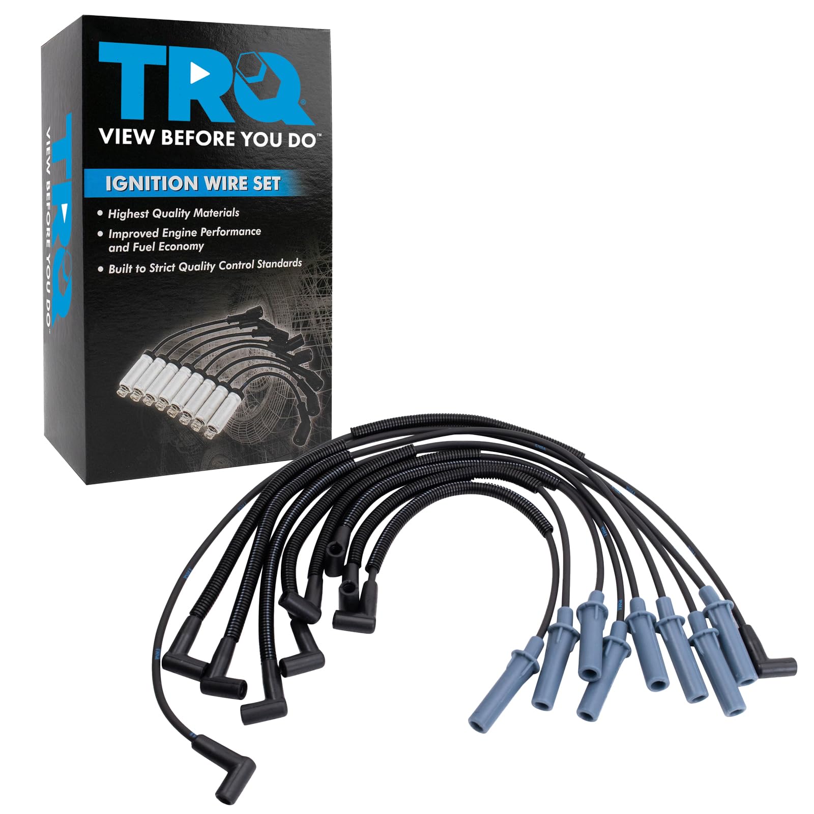 Trq Spark Plug Wire Set Compatible With 1993-1998 Jeep Grand Cherokee 1993 Grand Wagoneer
