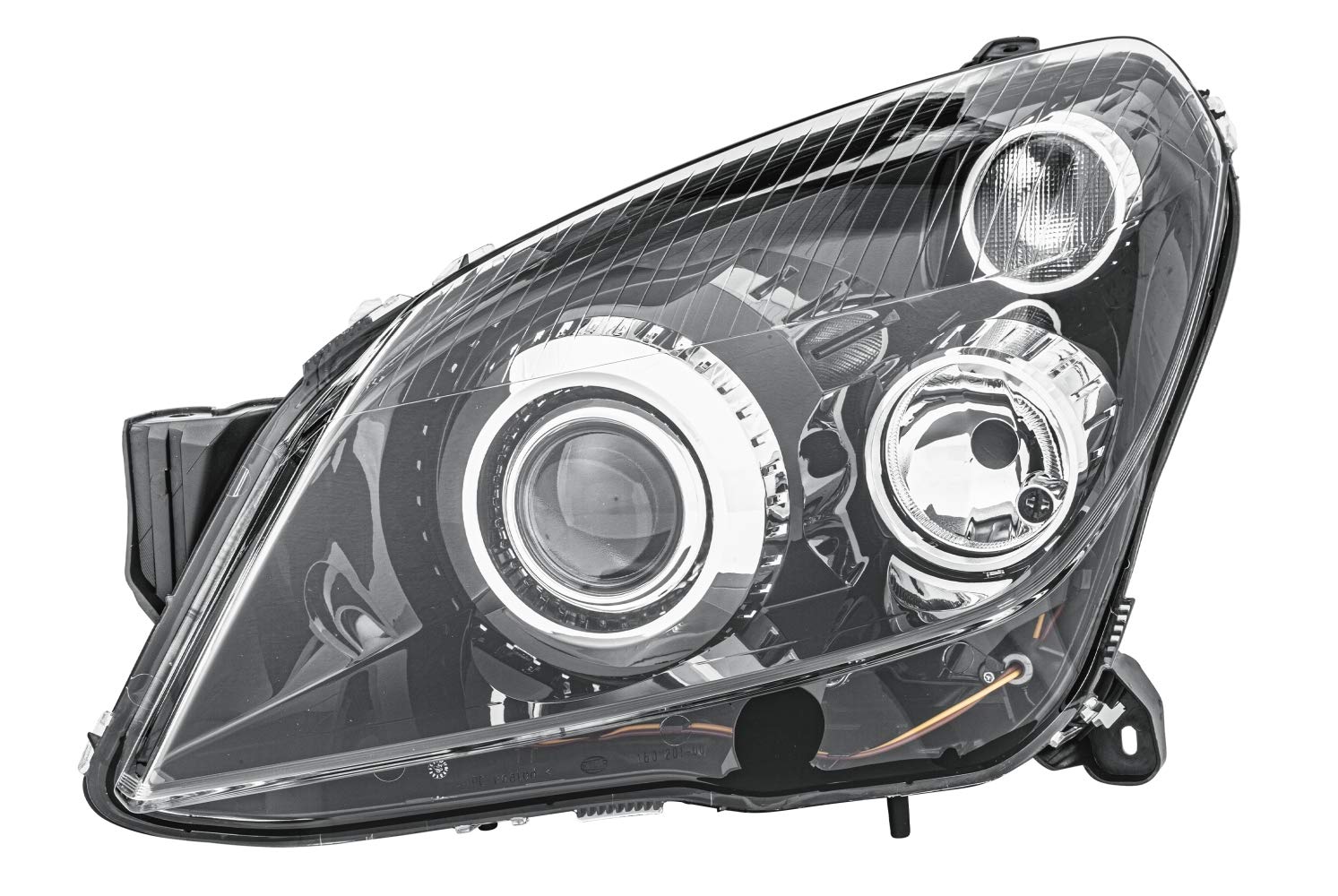 HELLA 1EL 008 700-311 Halogen Headlight, Left, Without bend lighting, with motor for headlamp levelling