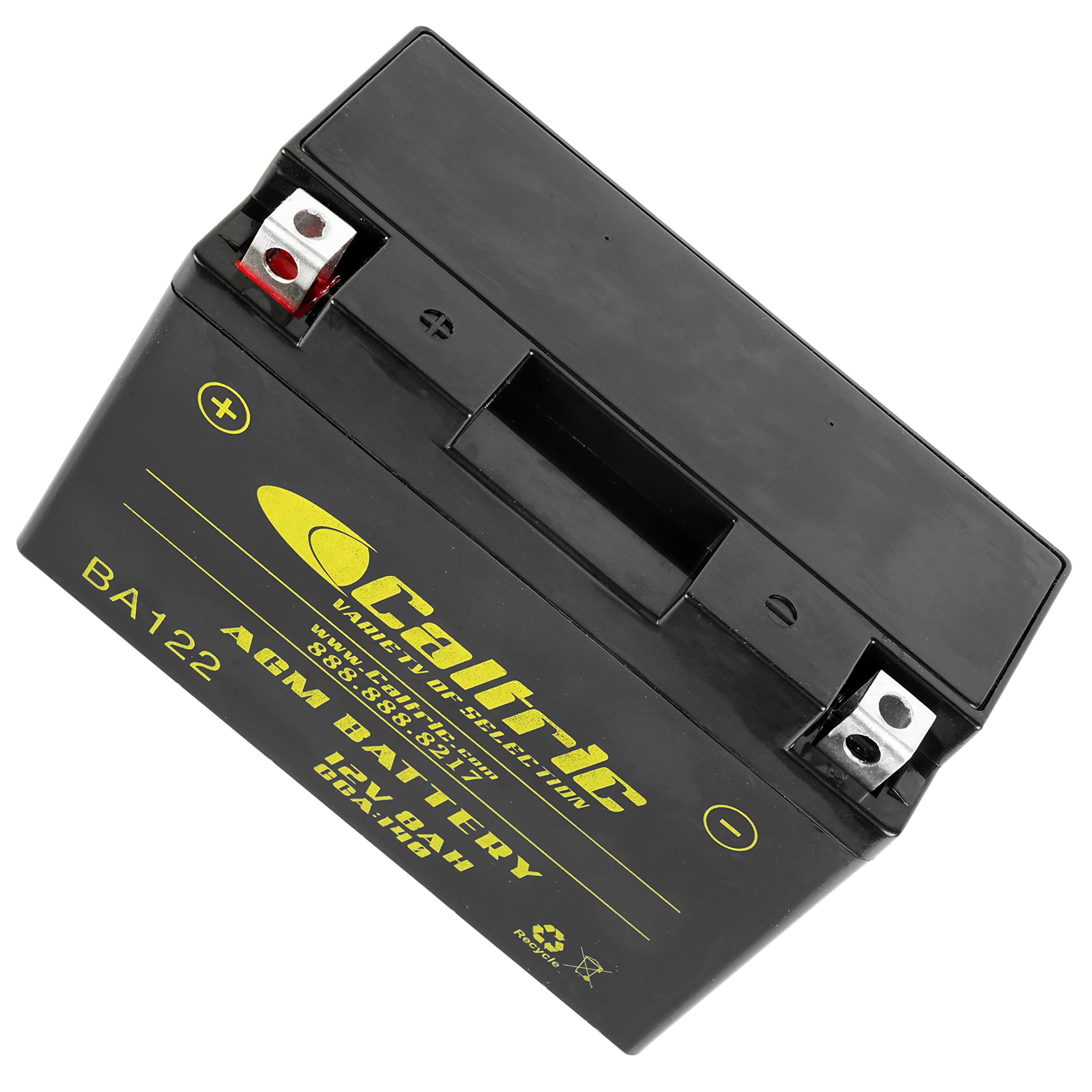 Caltric AGM Battery Compatible with Yamaha Raptor 700 YFM700R 2006-2016 - 12v 8 Amp, 140 CCA, Sealed Maintenance Free High Performance Battery Compatible with ATV, UTV, 2x4, 4x4