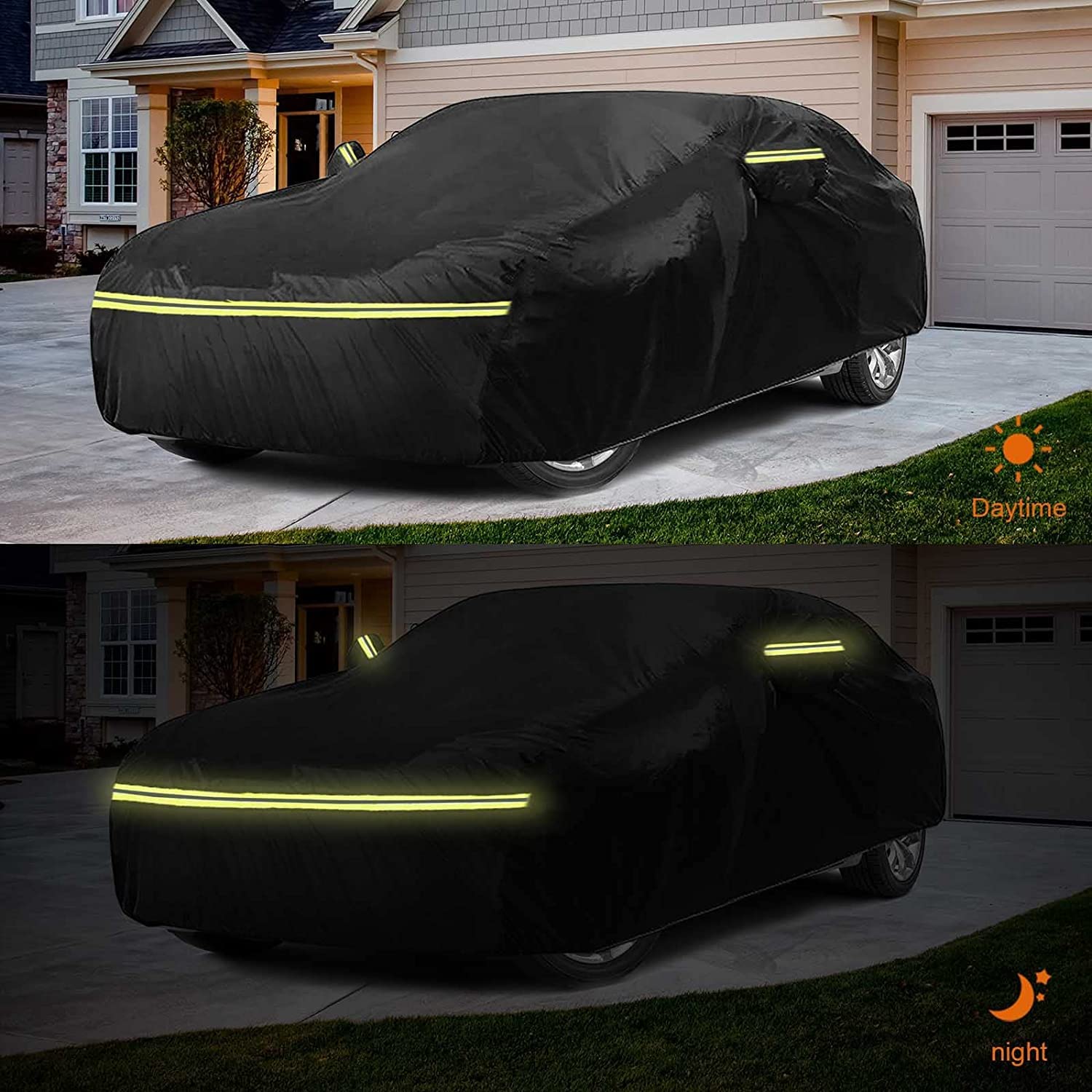 Waterproof Car Covers Replace For 2002-2021 Mercedes-Benz Sl-Class Sl350/400/450, 6 Layers All Weather Car Cover With Zipper Doo