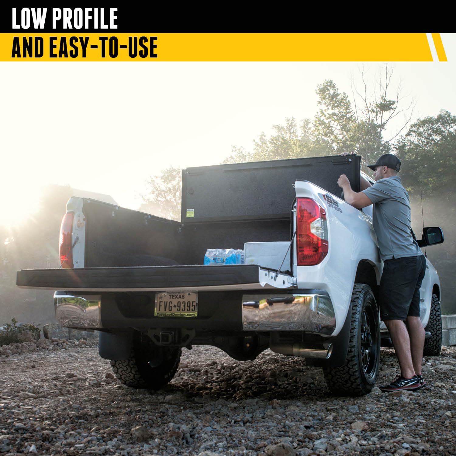Realtruck Undercover Flex Hard Folding Truck Bed Tonneau Cover | Fx41002 | Fits 2005-2015 Toyota Tacoma 5' Bed (60.3)