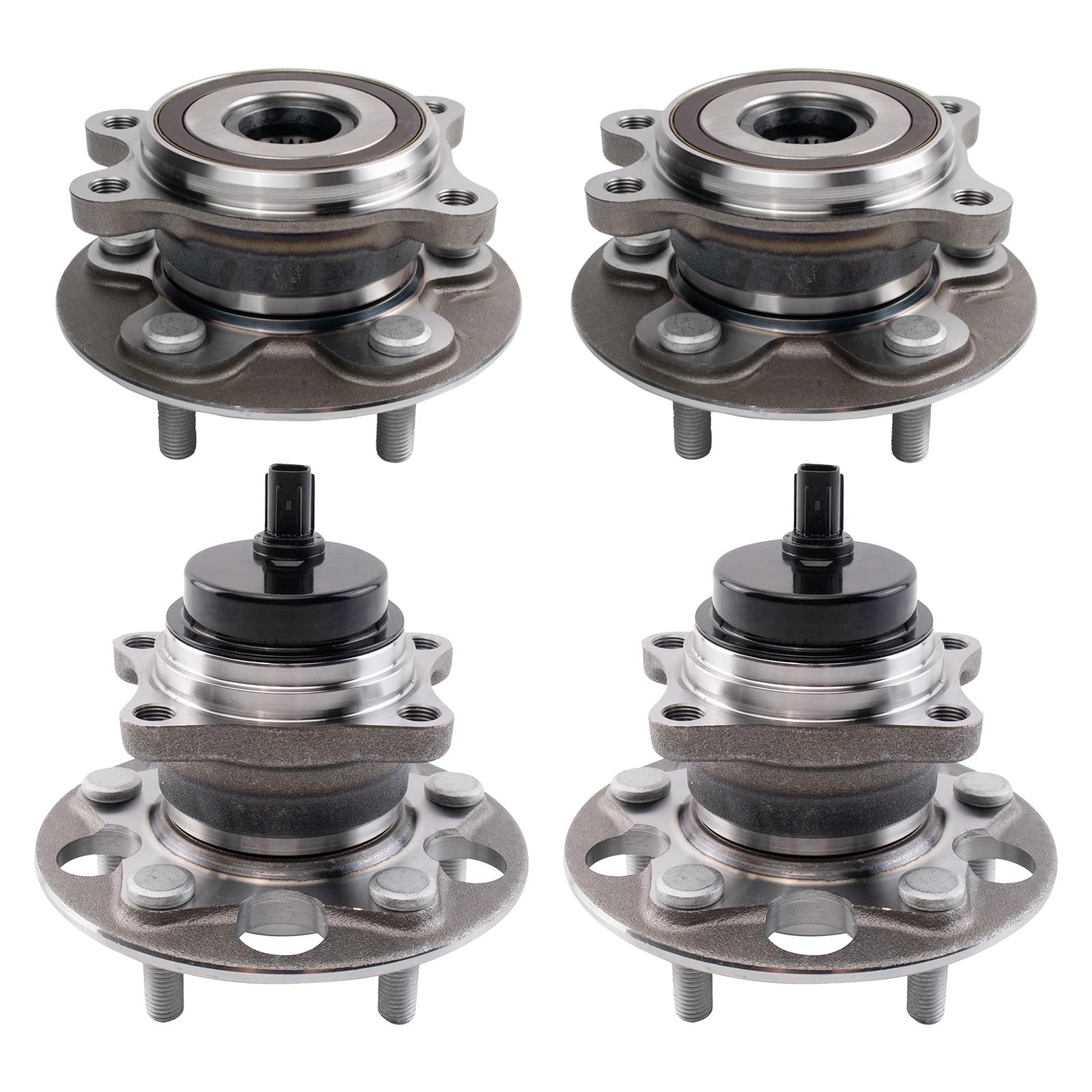 Trq Wheel Hub Bearings Assembly Set Compatible With 2021 Toyota Avalon 2018-2022 Camry