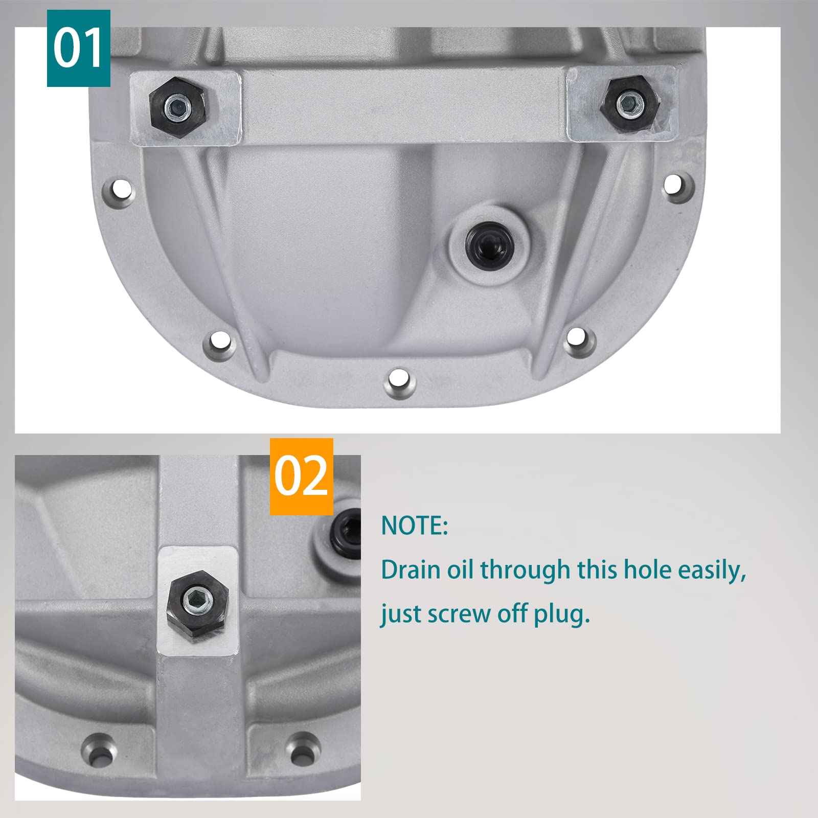 8.8 Differential Cover Rear End Girdle System Compatible with Ford Mustang 8.8'' rear ends