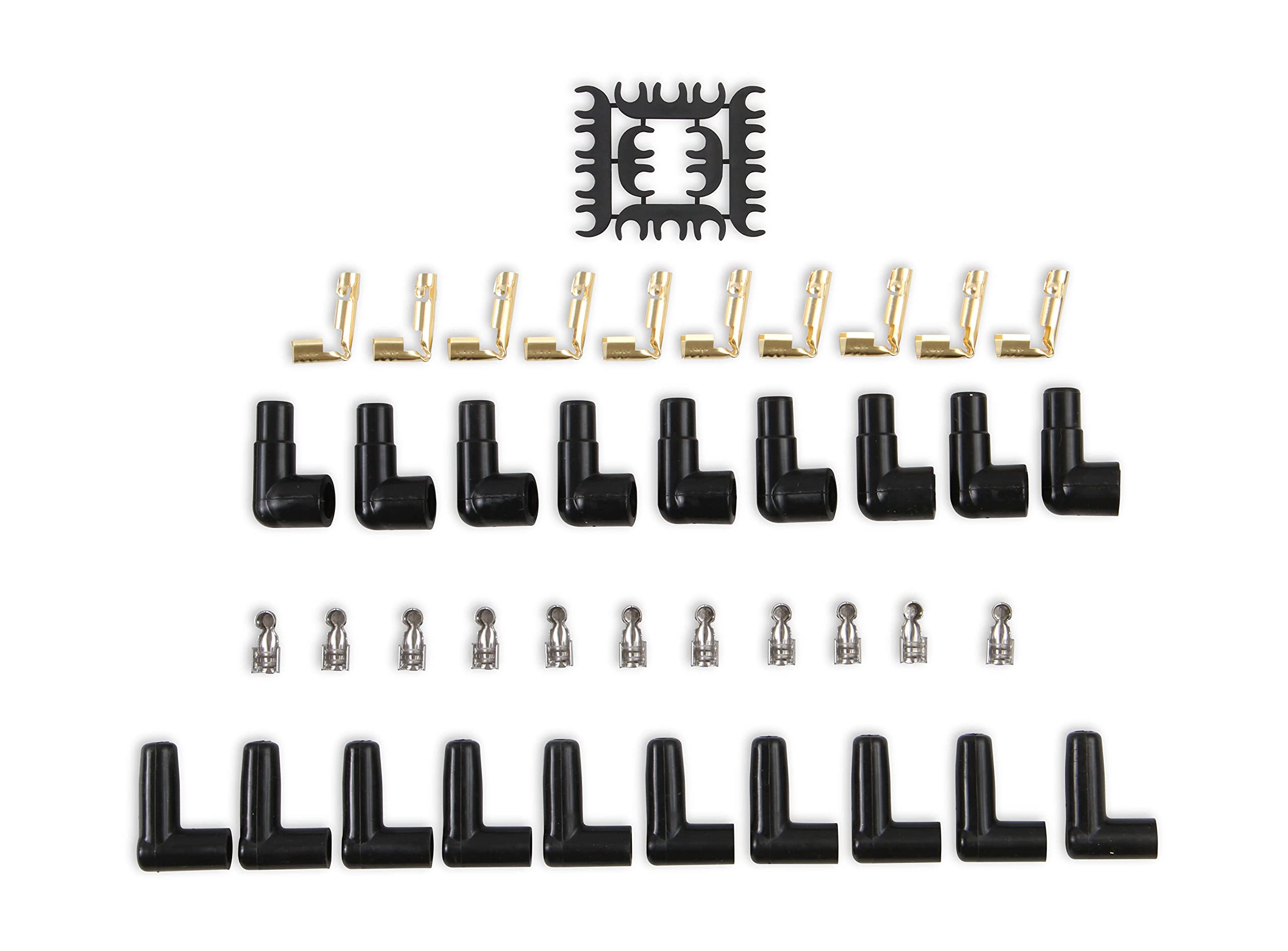 Accel 9001C Extreme 9000 Spark Plug Wire Set - Universal - 90 Degree White Ceramic Boots